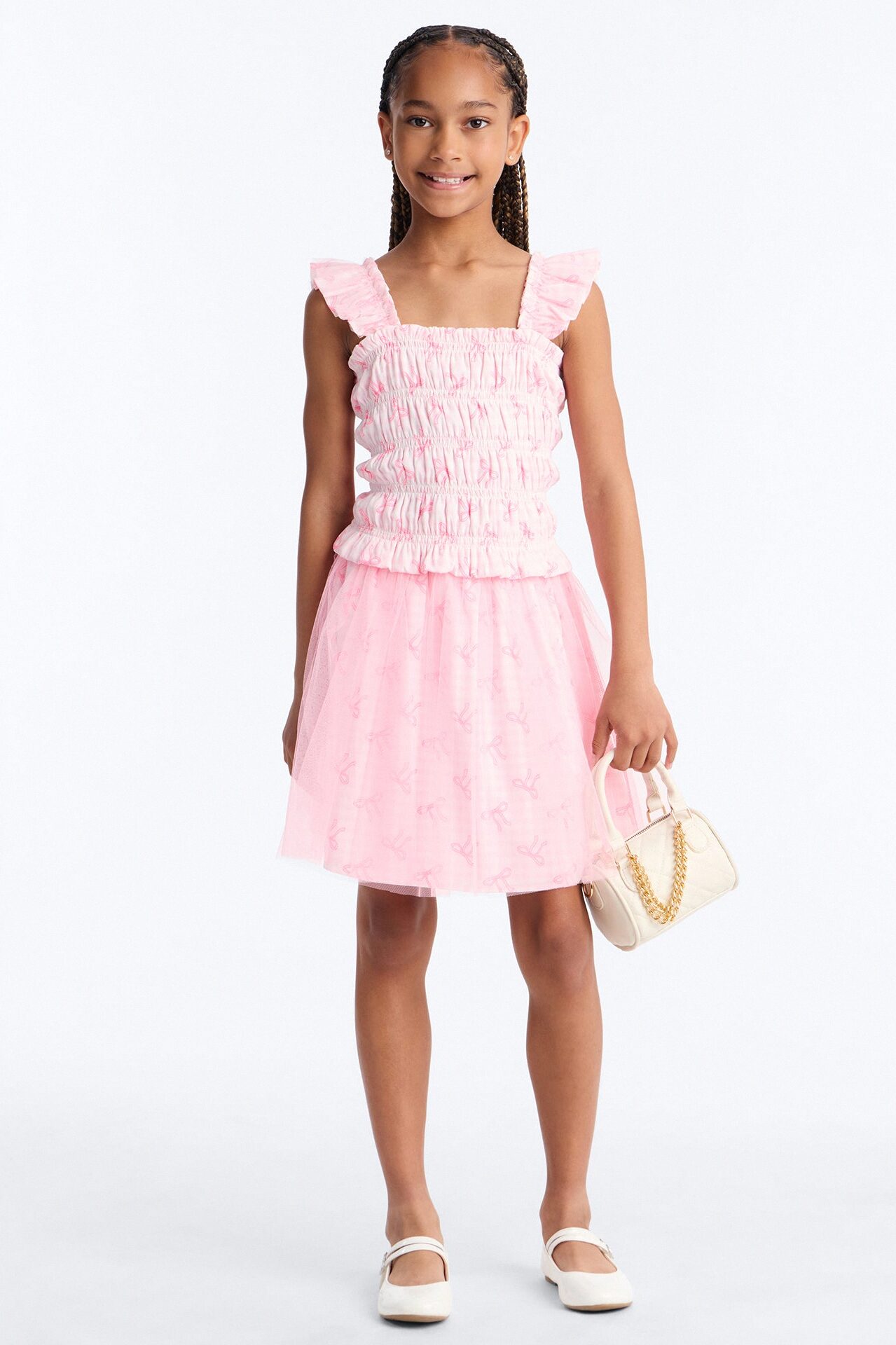 Mini Bella Skirt Set - Pink