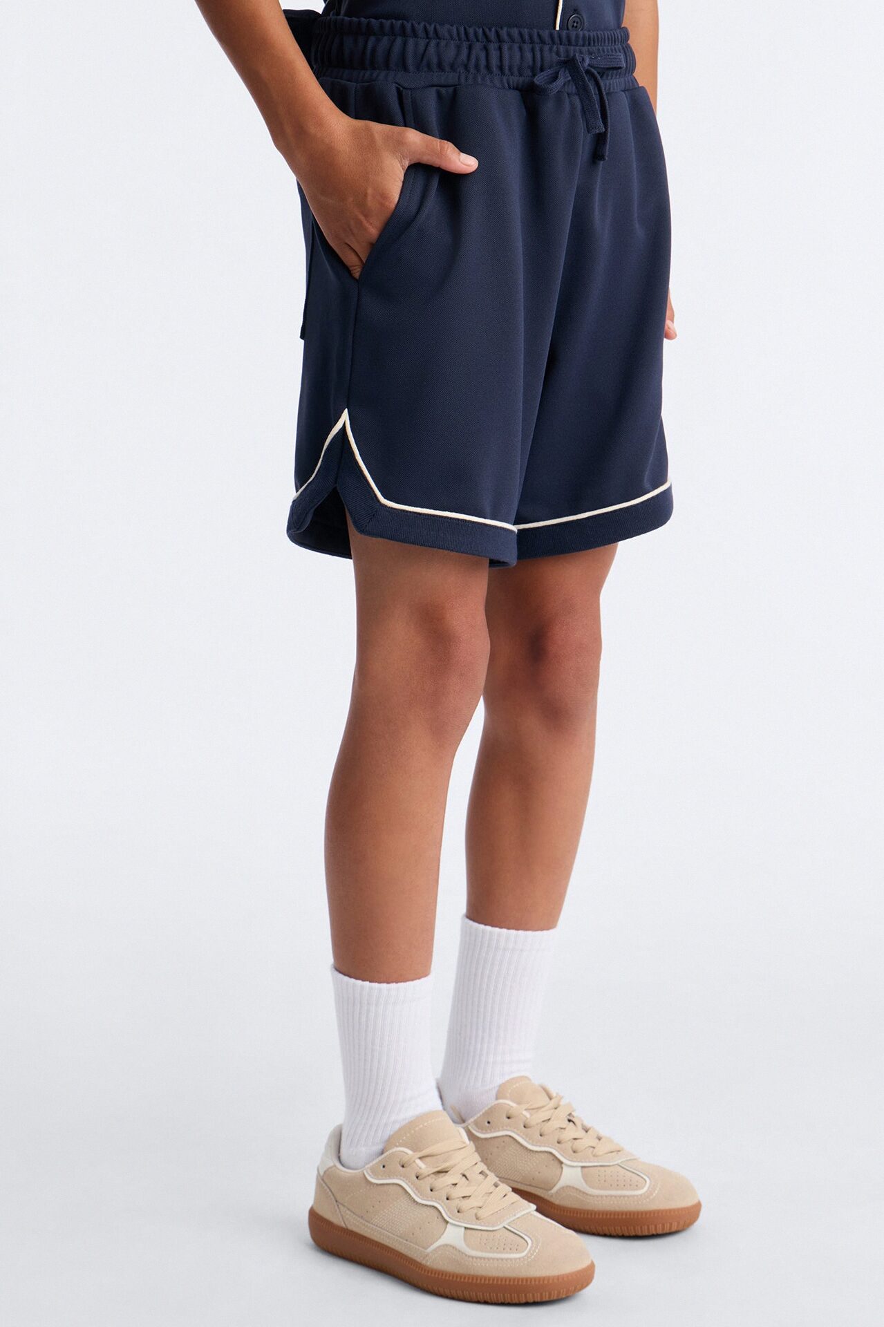 Mini Relaxed Noir Shorts - Navy