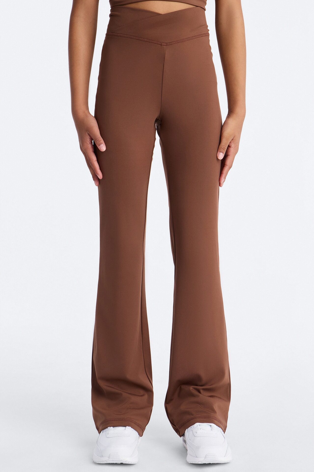 Mini Headed To Practice Sportscore Flare Leggings - Brown