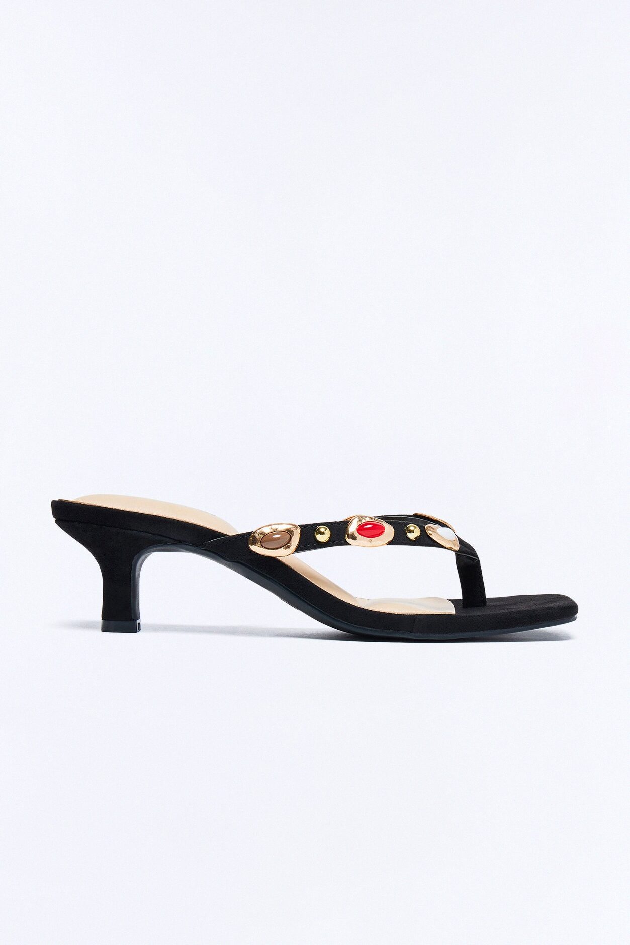 Aaron Stone Kitten Heels - Black
