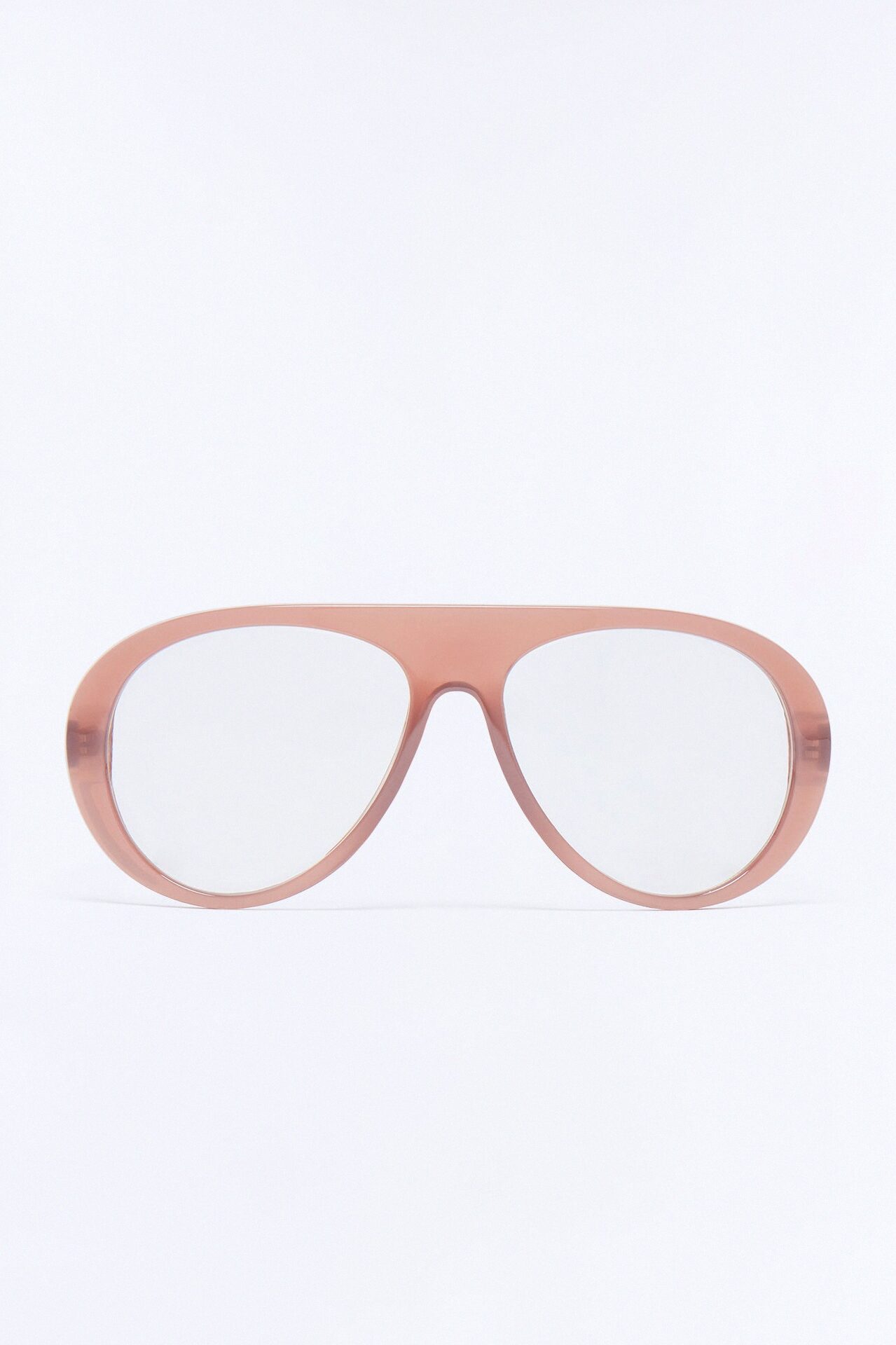 Rose View Glasses - Clear/Nude