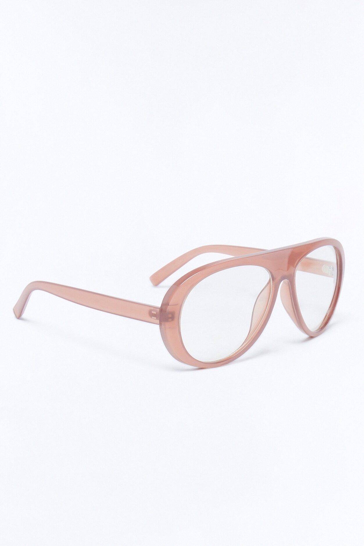 Rose View Glasses - Clear/Nude