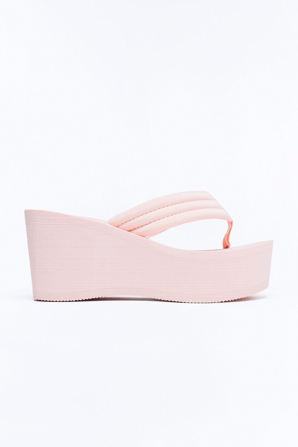 Gal Thong Platform Wedges - Blush
