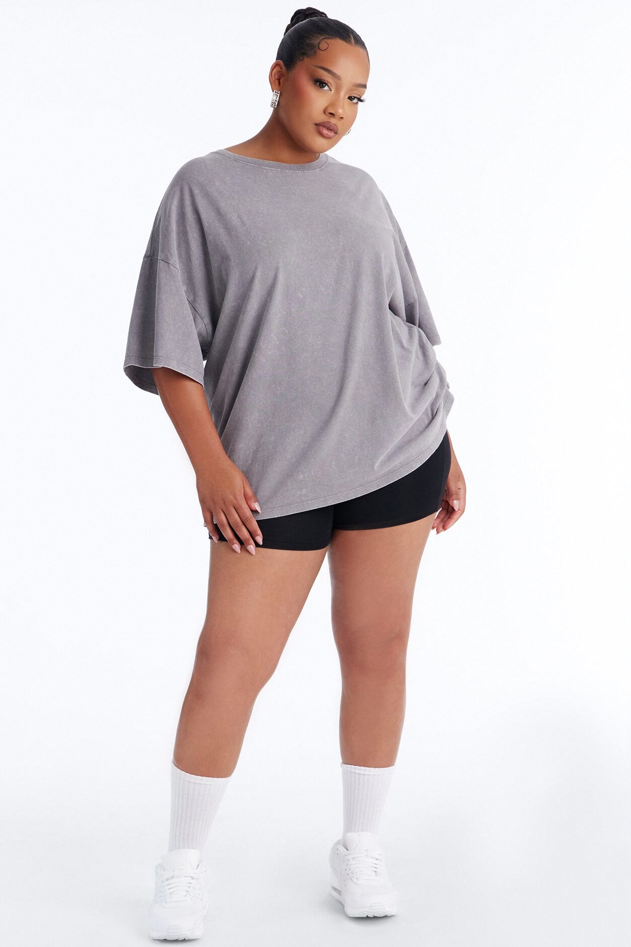 The Washed Oversized Tee - Grey