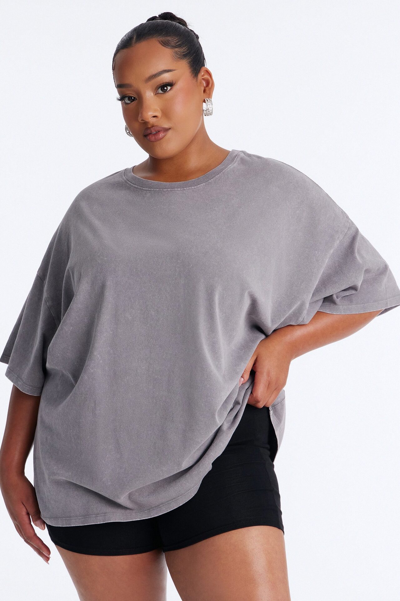 The Washed Oversized Tee - Grey