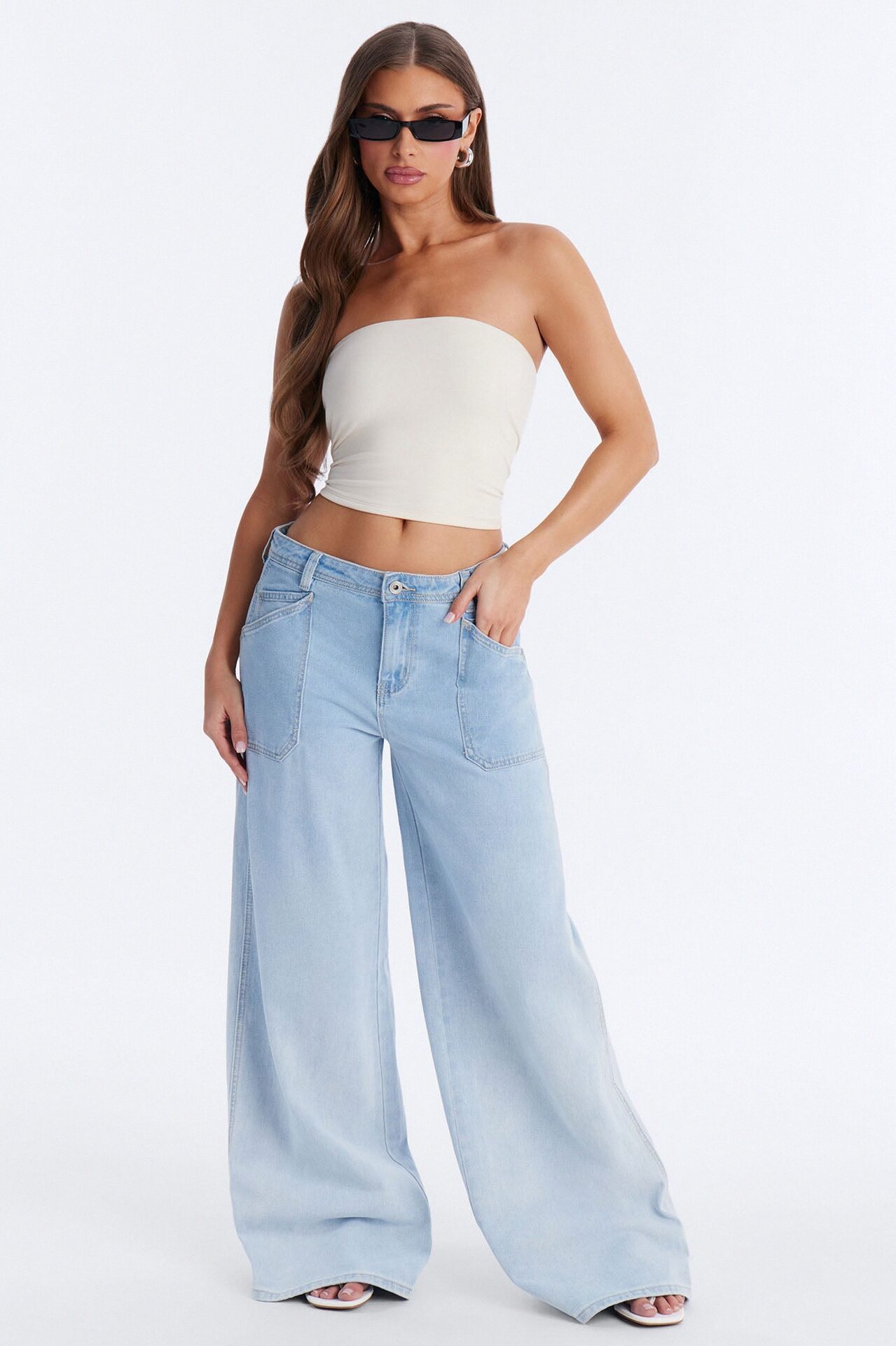 Lyla Double Lined Tube Top - Bone