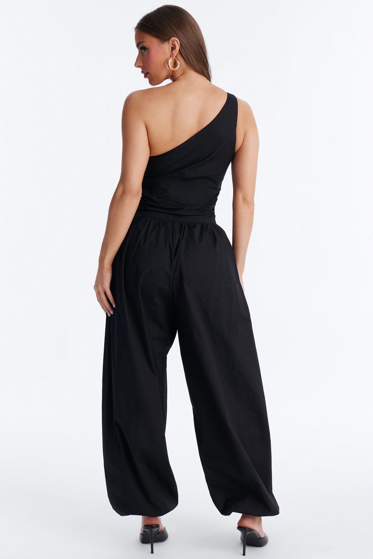 Priya Balloon Leg Jumpsuit - Black