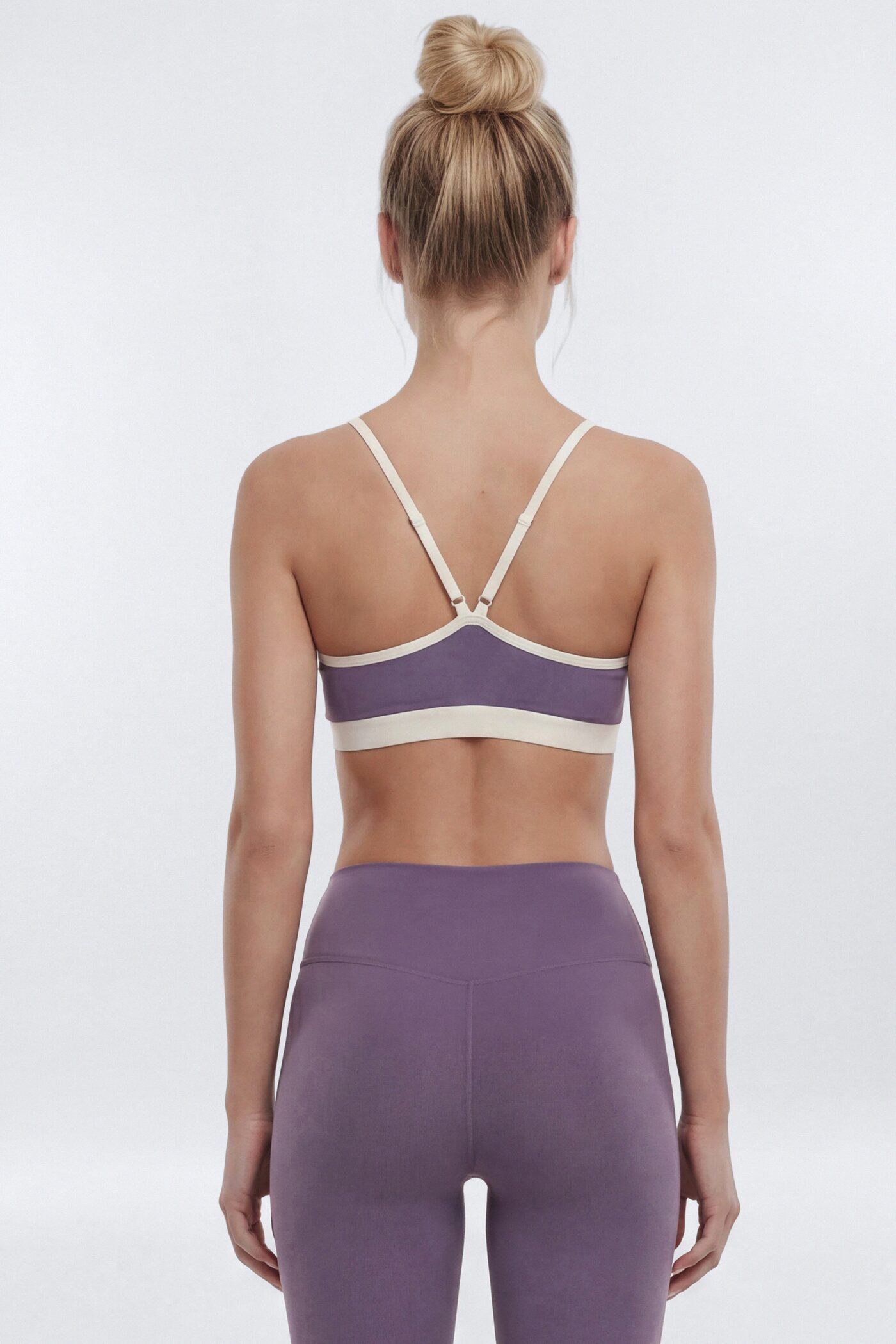 CloudForm™ V Front Contrast Sports Bra - Iris