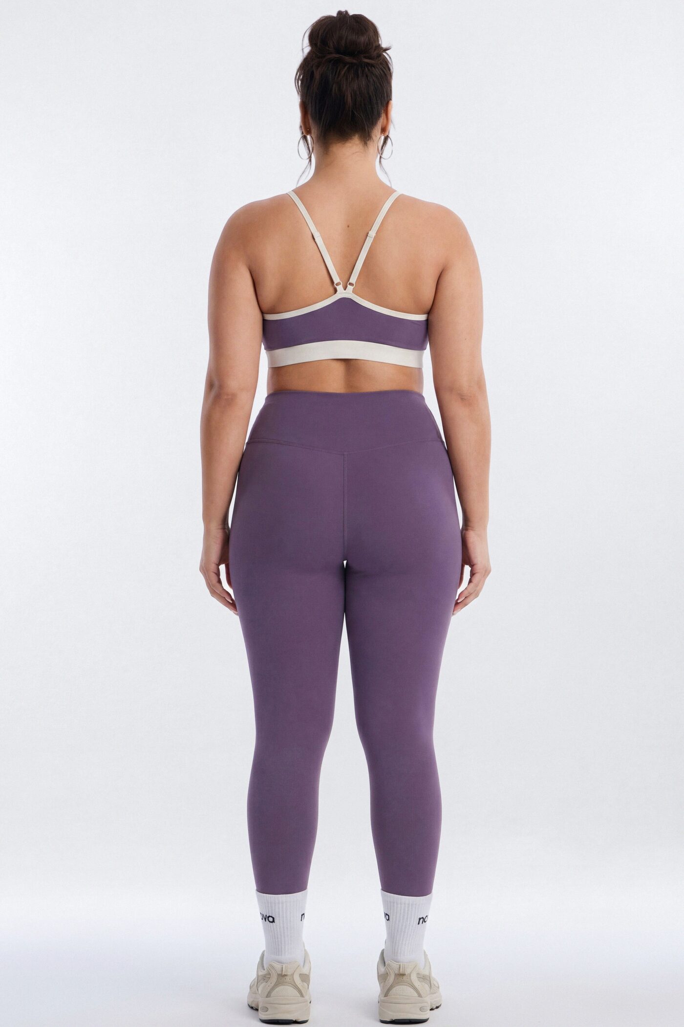 CloudForm™ V Front Contrast Sports Bra - Iris