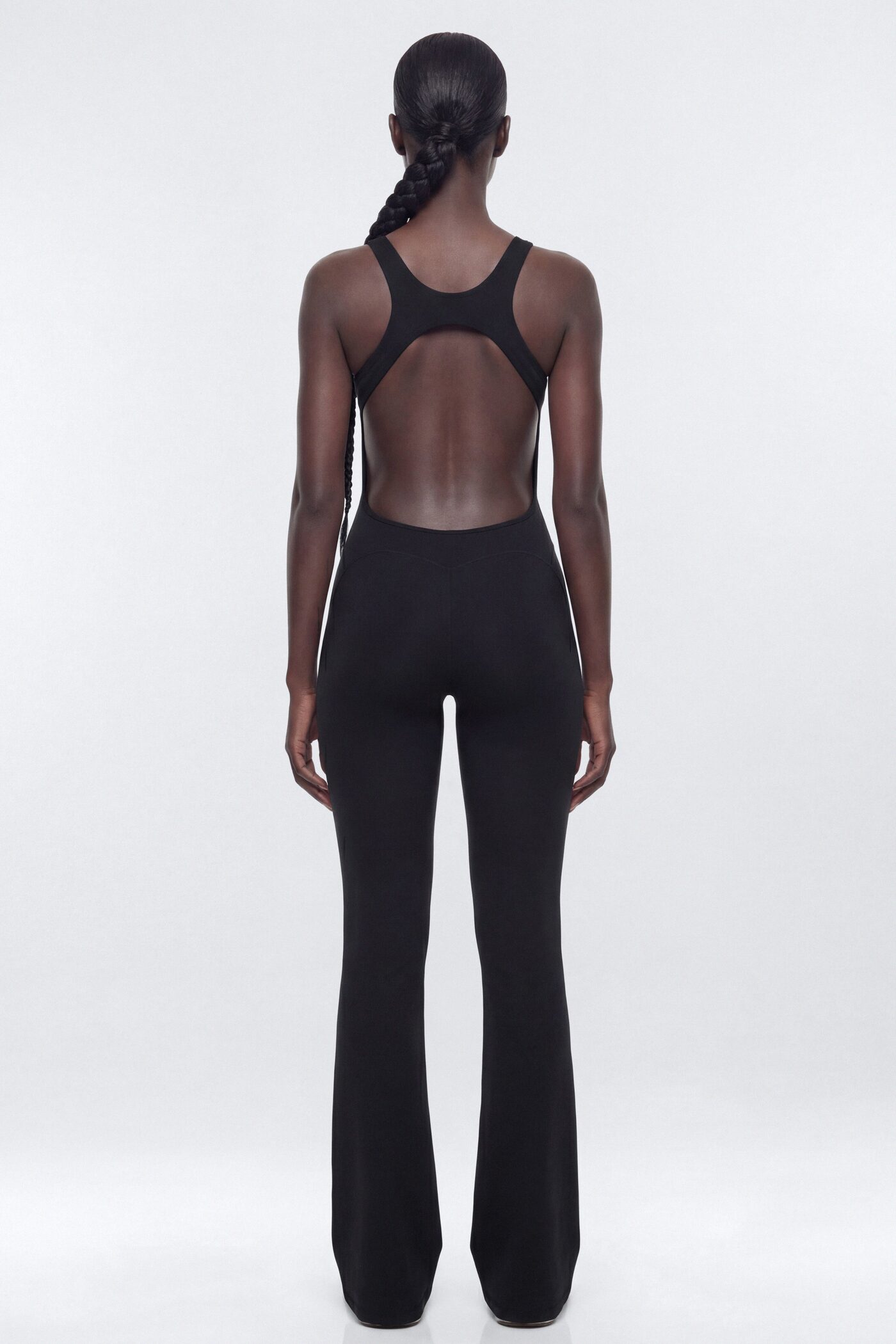 CloudForm™ 32″ Inseam Backless Sports Jumpsuit - Black