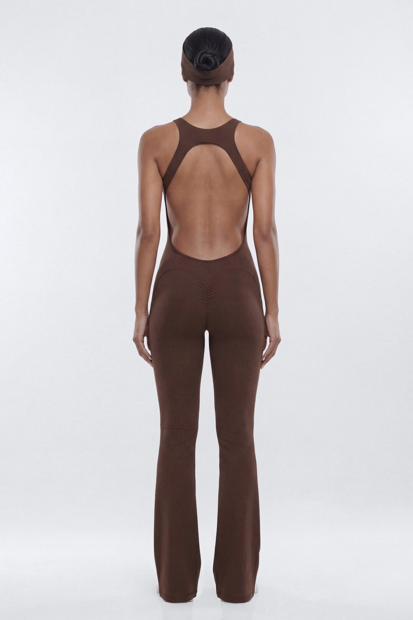 CloudForm™ 32″ Inseam Backless Sports Jumpsuit - Brown