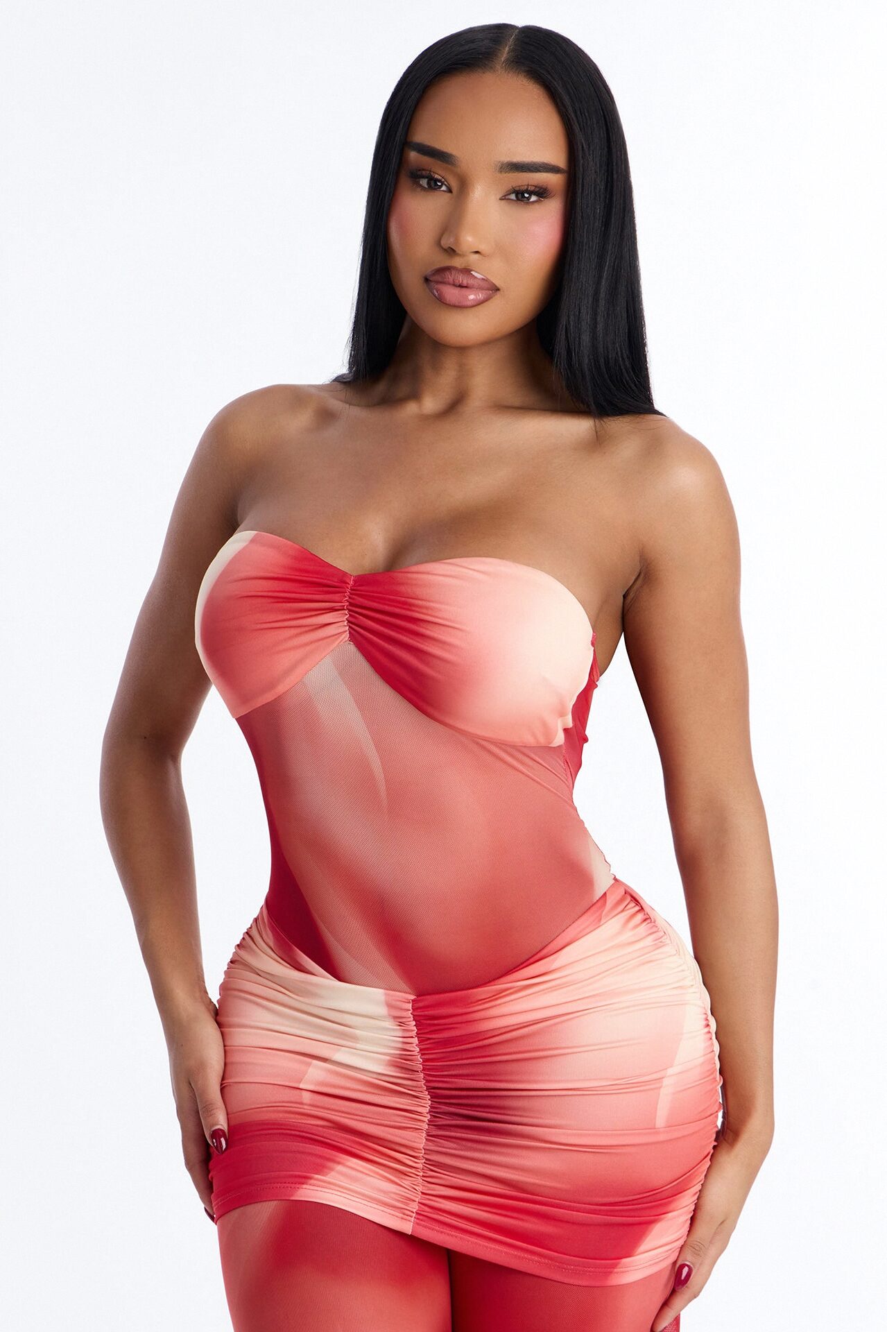 Orange Crush Mesh Jumpsuit - Orange