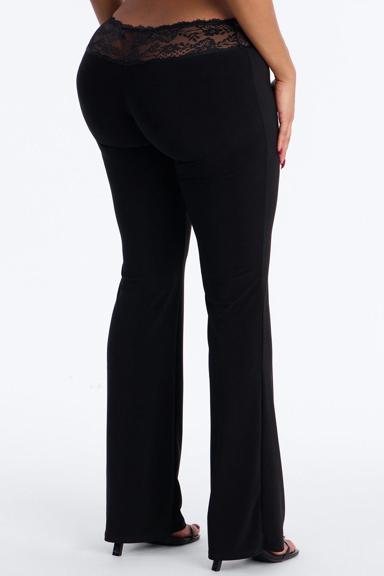 Laced and Locked Low Rise Flare Pant 33″ - Black
