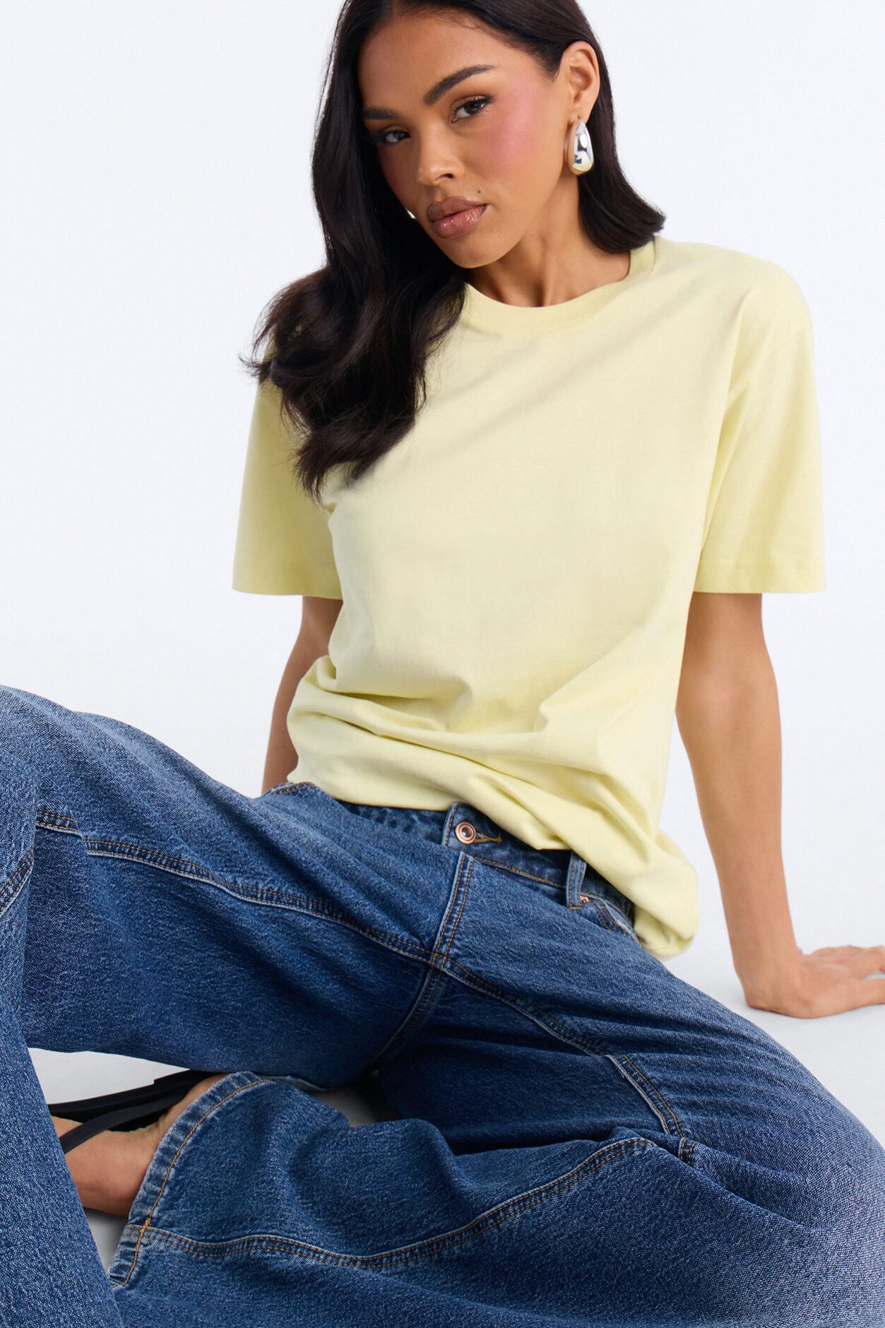 Random Tuesday Oversized T Shirt - Chartreuse