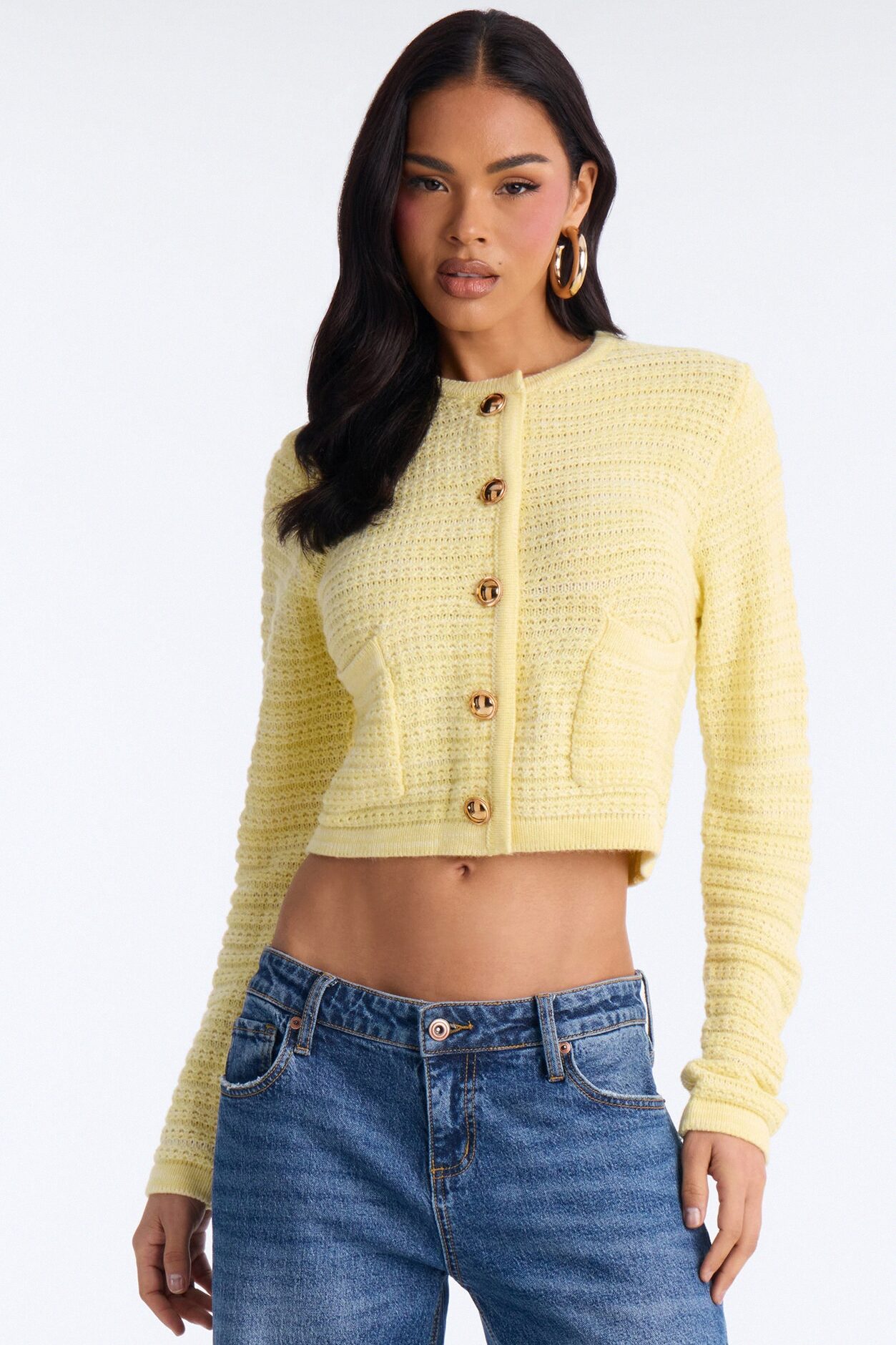 Class Act Cardigan - Yellow