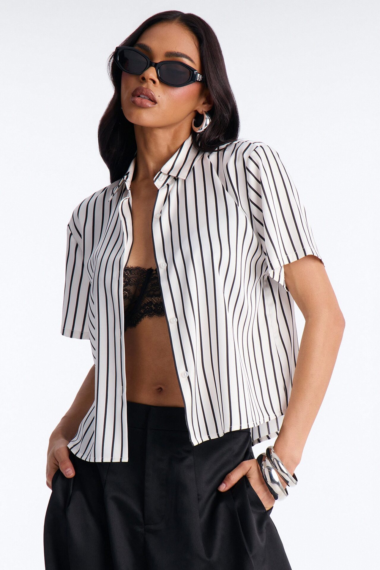 Whimsy Striped Shirt - Ivory/combo