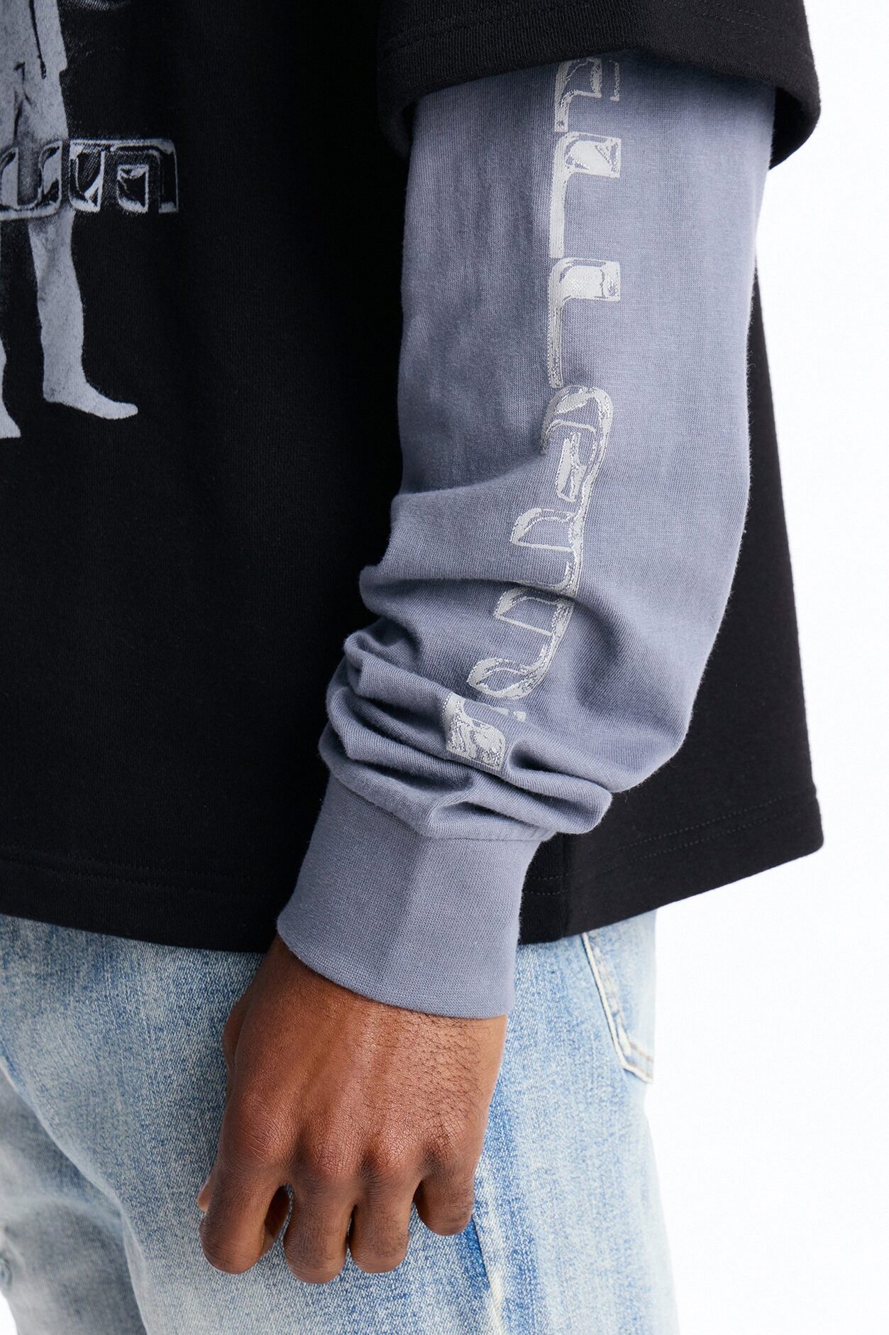 Backstreet Boys Larger Than Life Oversized Fleece Twofer - Black Wash