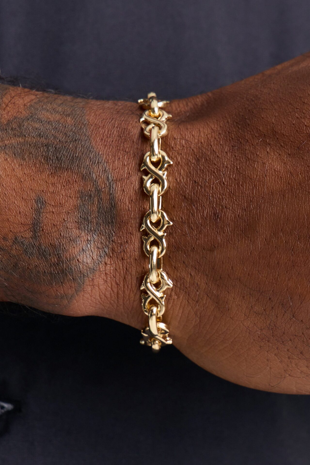 Forever Thorned Links Bracelet - Gold
