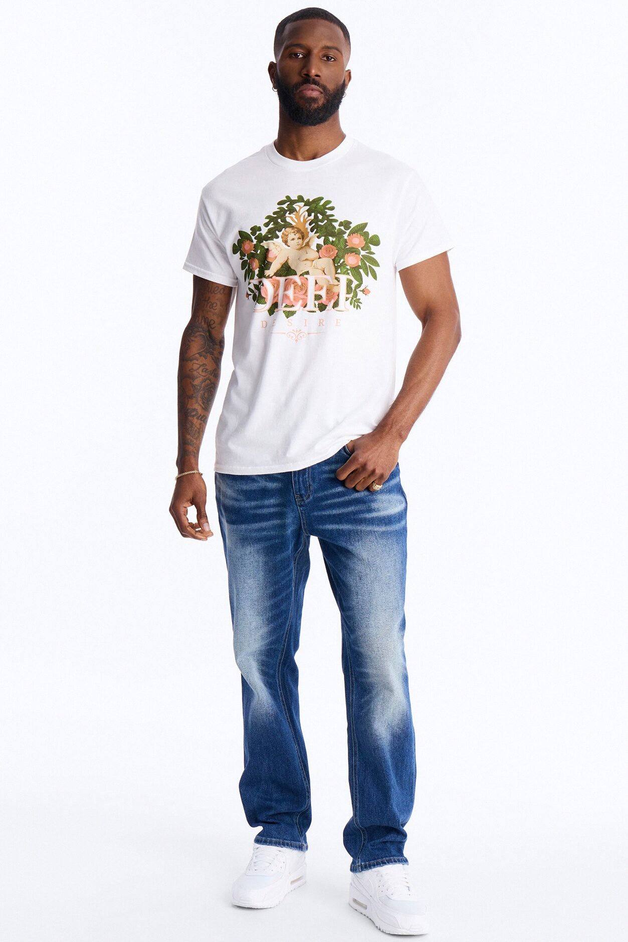 With It Slim Jeans - Medium Blue Wash