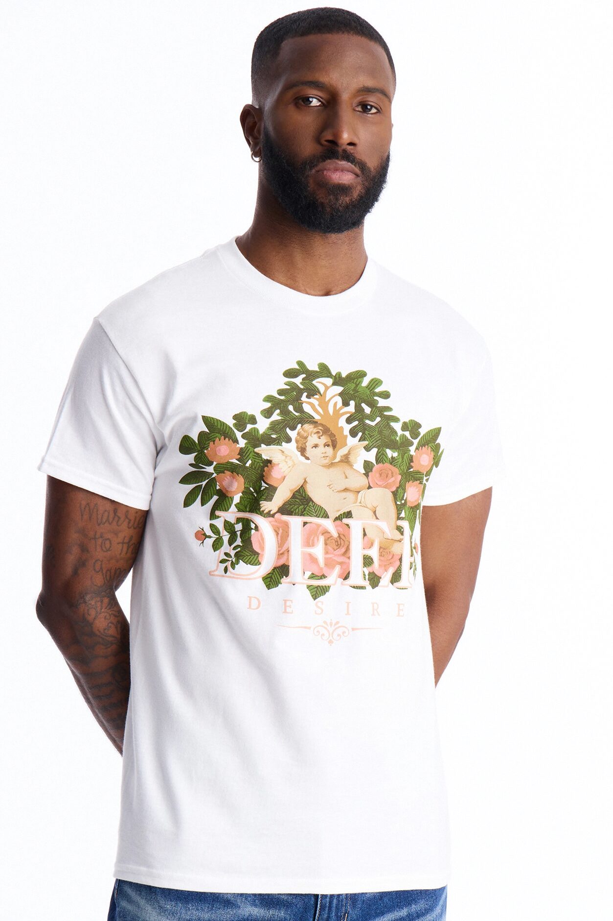 Deep Desire Short Sleeve Tee - White