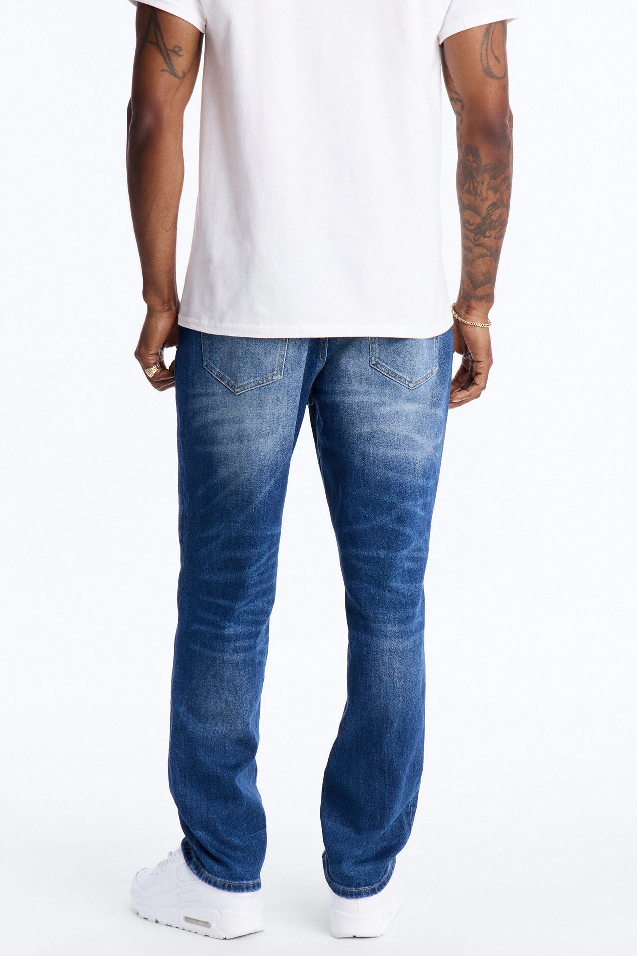 With It Slim Jeans - Medium Blue Wash