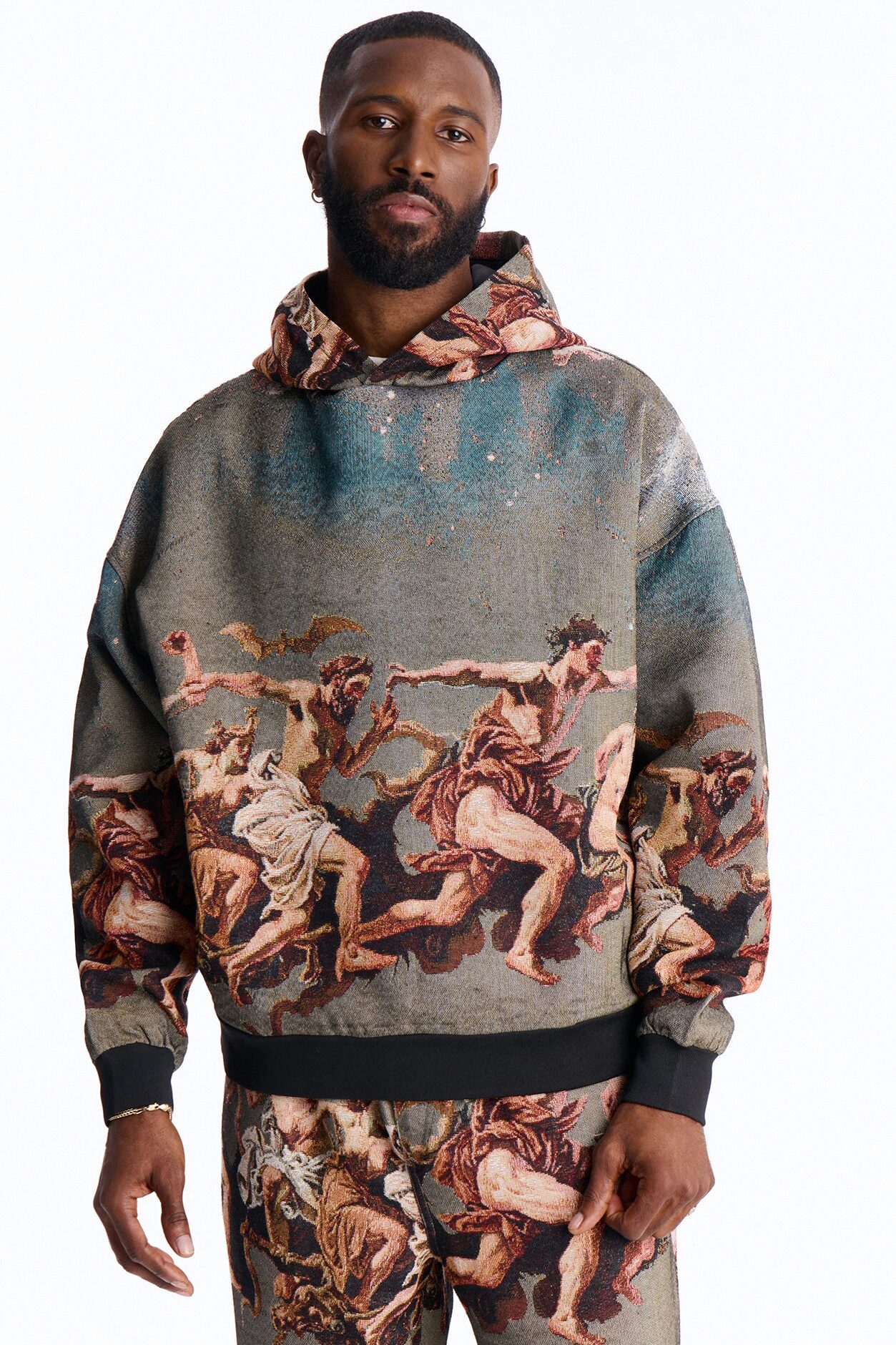 Snakes On The Plains Tapestry Oversized Hoodie - Multi Color