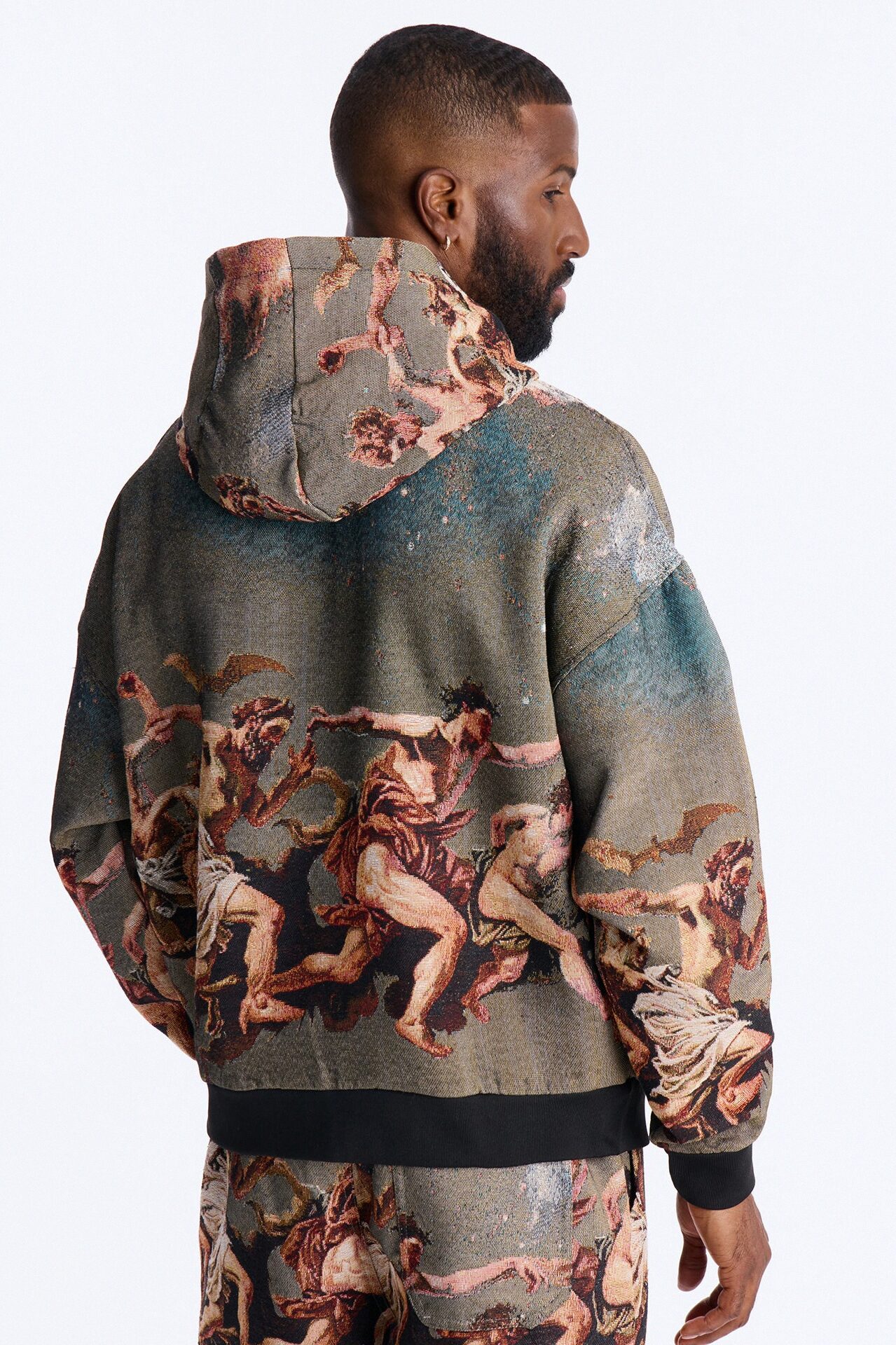 Snakes On The Plains Tapestry Oversized Hoodie - Multi Color
