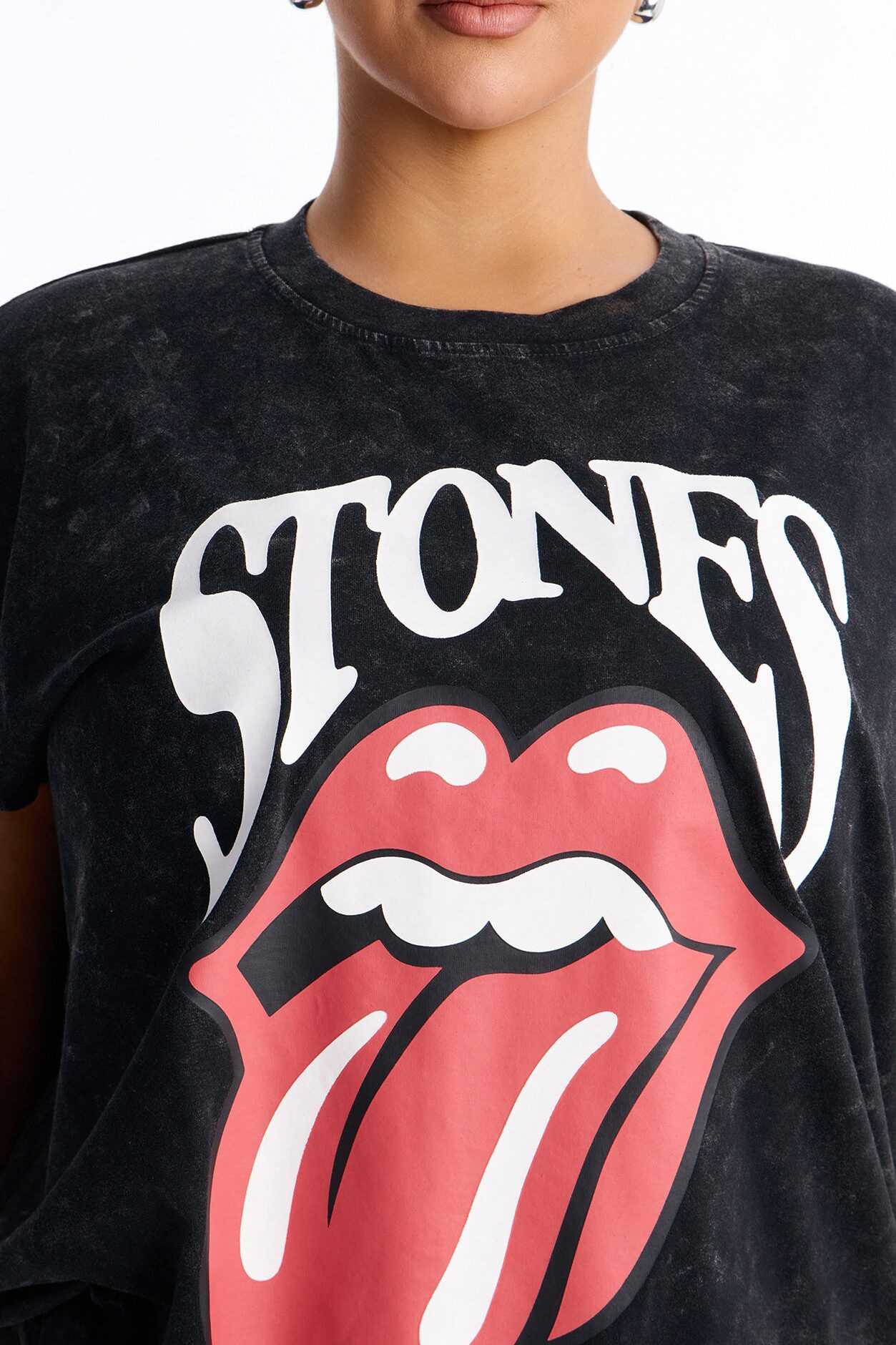 Rolling Stones Chain Sleeve Tee - Black