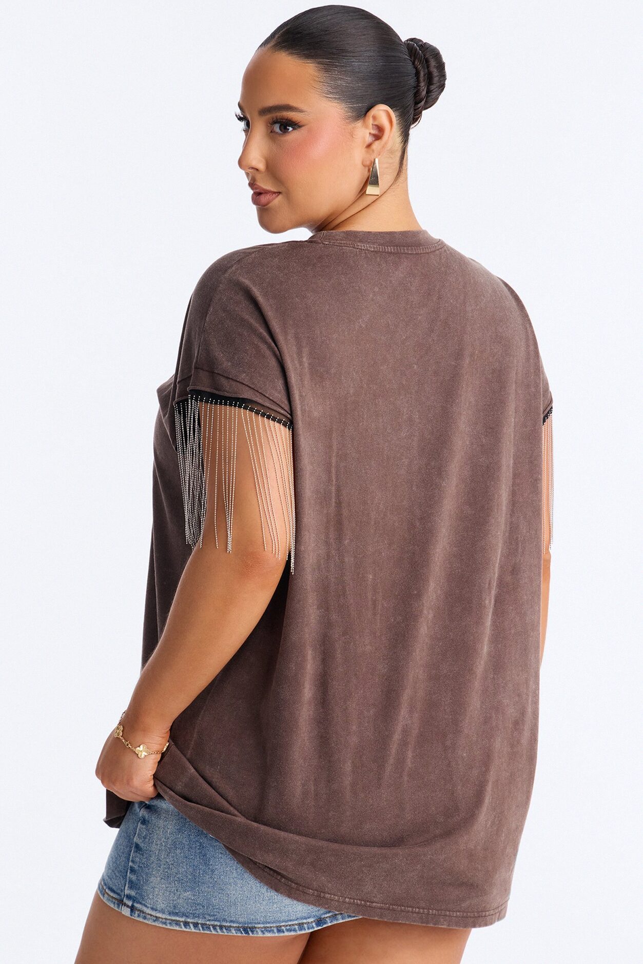 Heritage Ranch Chain Sleeve Tee - Chocolate