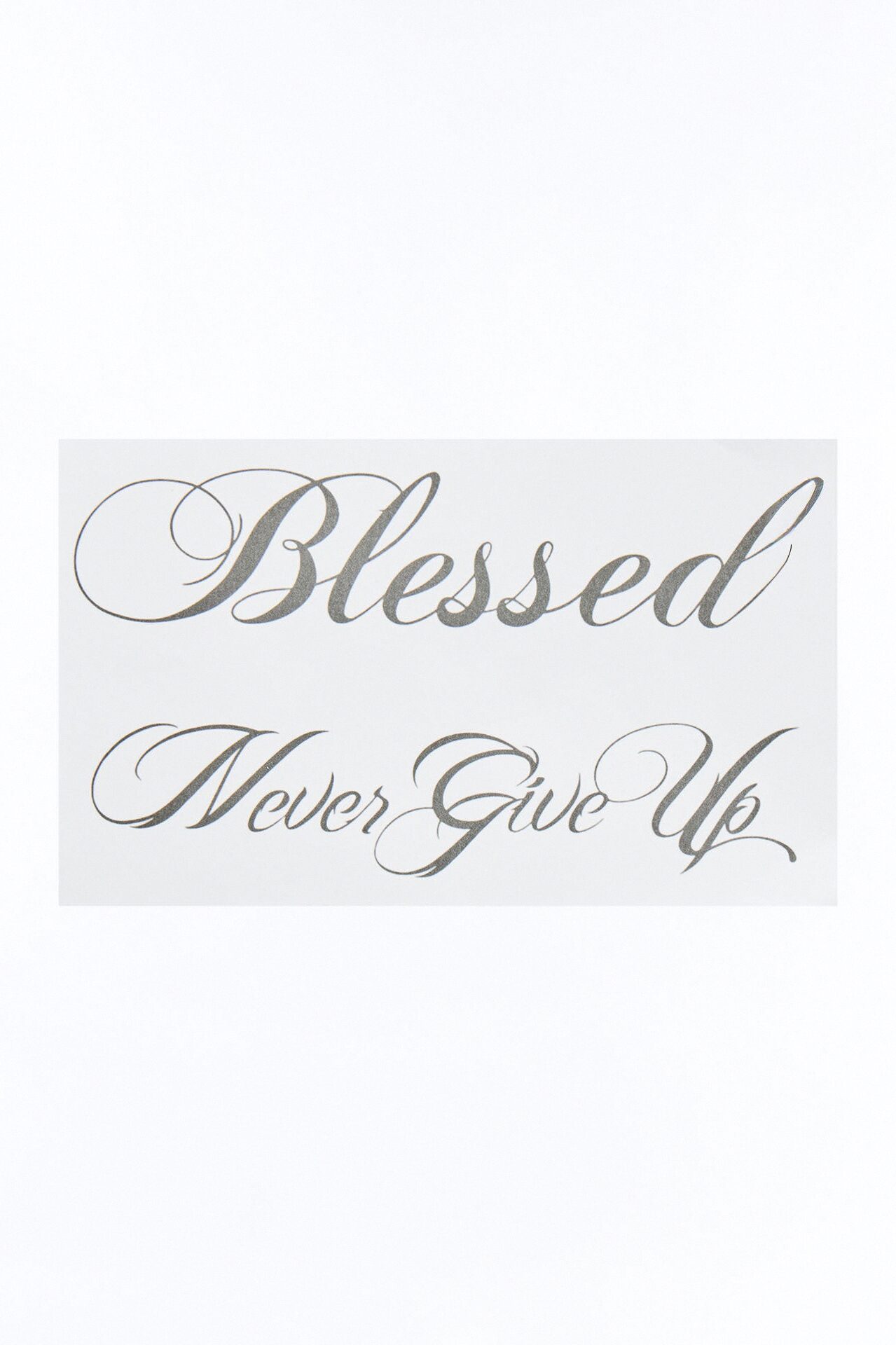 Blessed Set Of Two Temporary Tattoo - Black