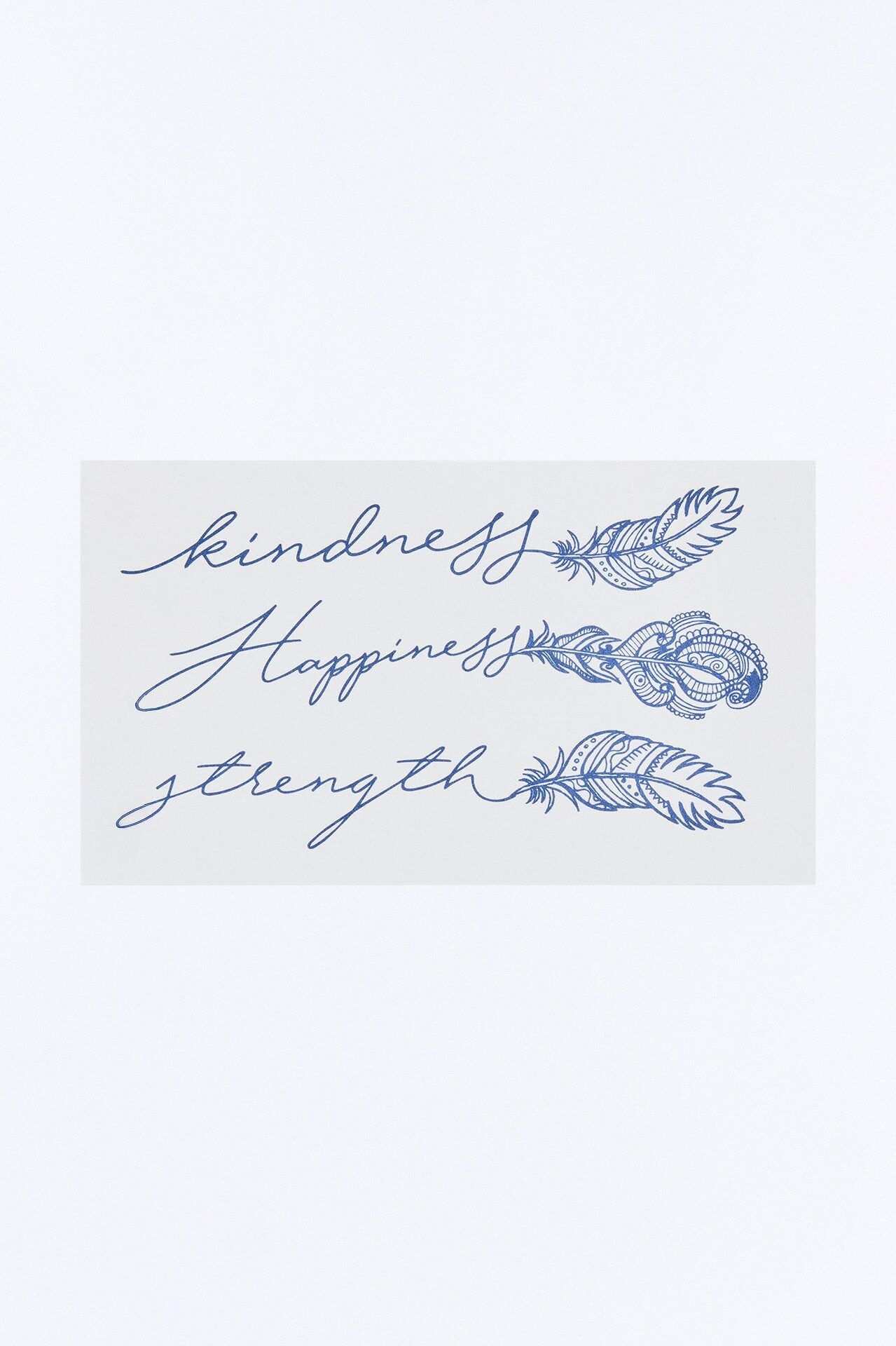 Self Proclaim Set Of Three Temporary Tattoo - Blue