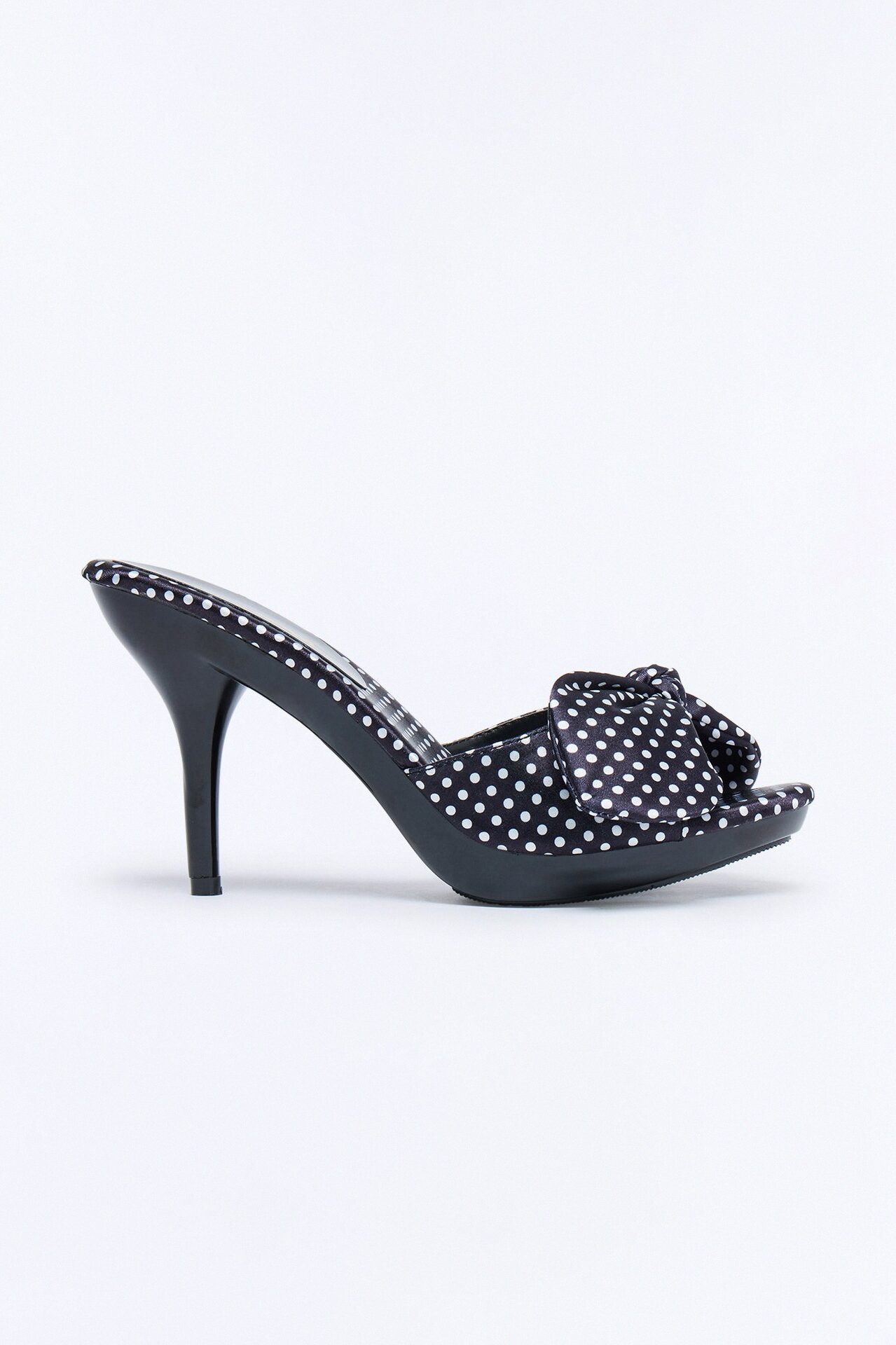 Cortado Bow Stiletto Heels - Black/White