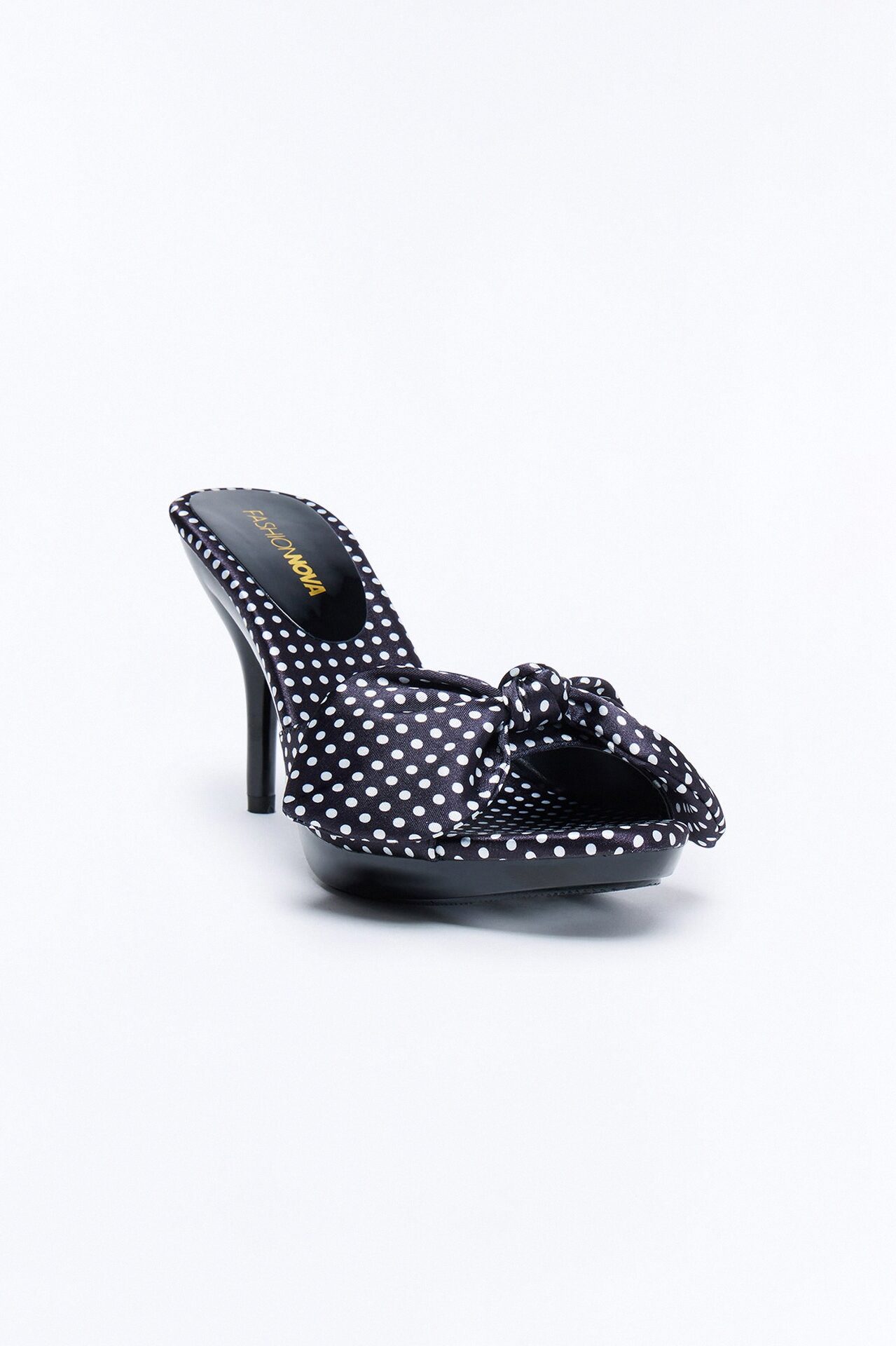 Cortado Bow Stiletto Heels - Black/White