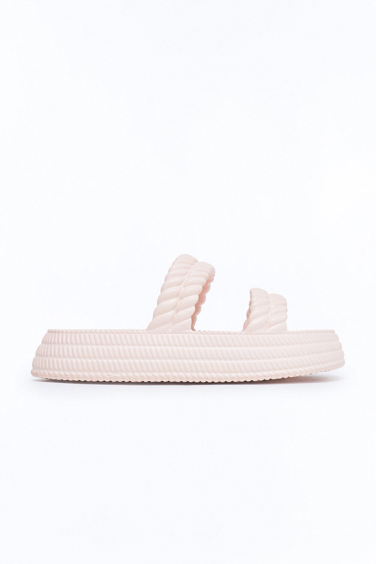 Murray Braided Slip On Slides - Light Pink