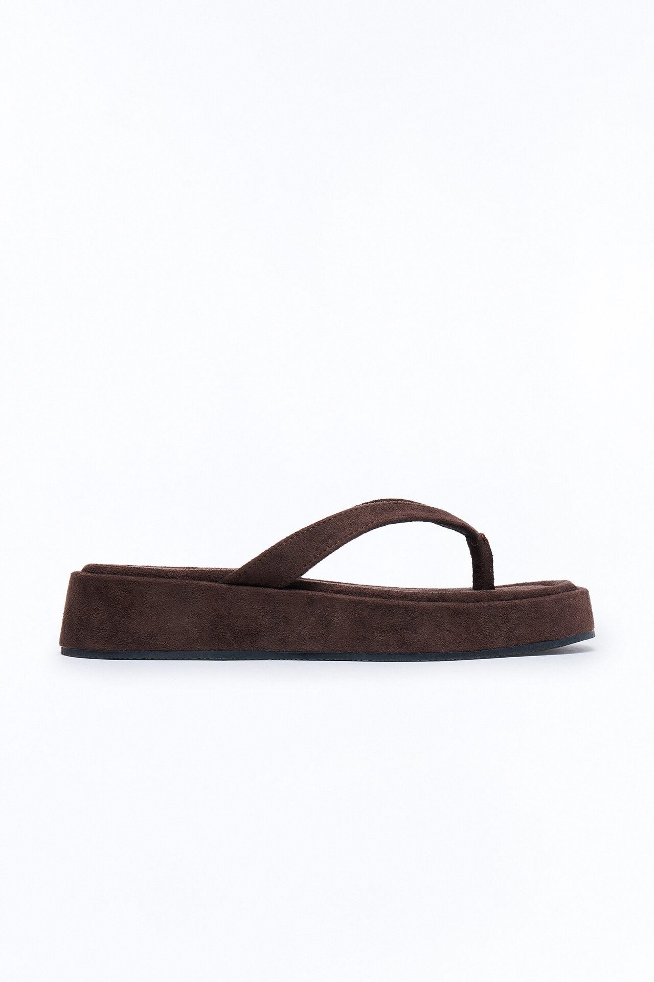 Riley Square Toe Flip Fops - Chocolate