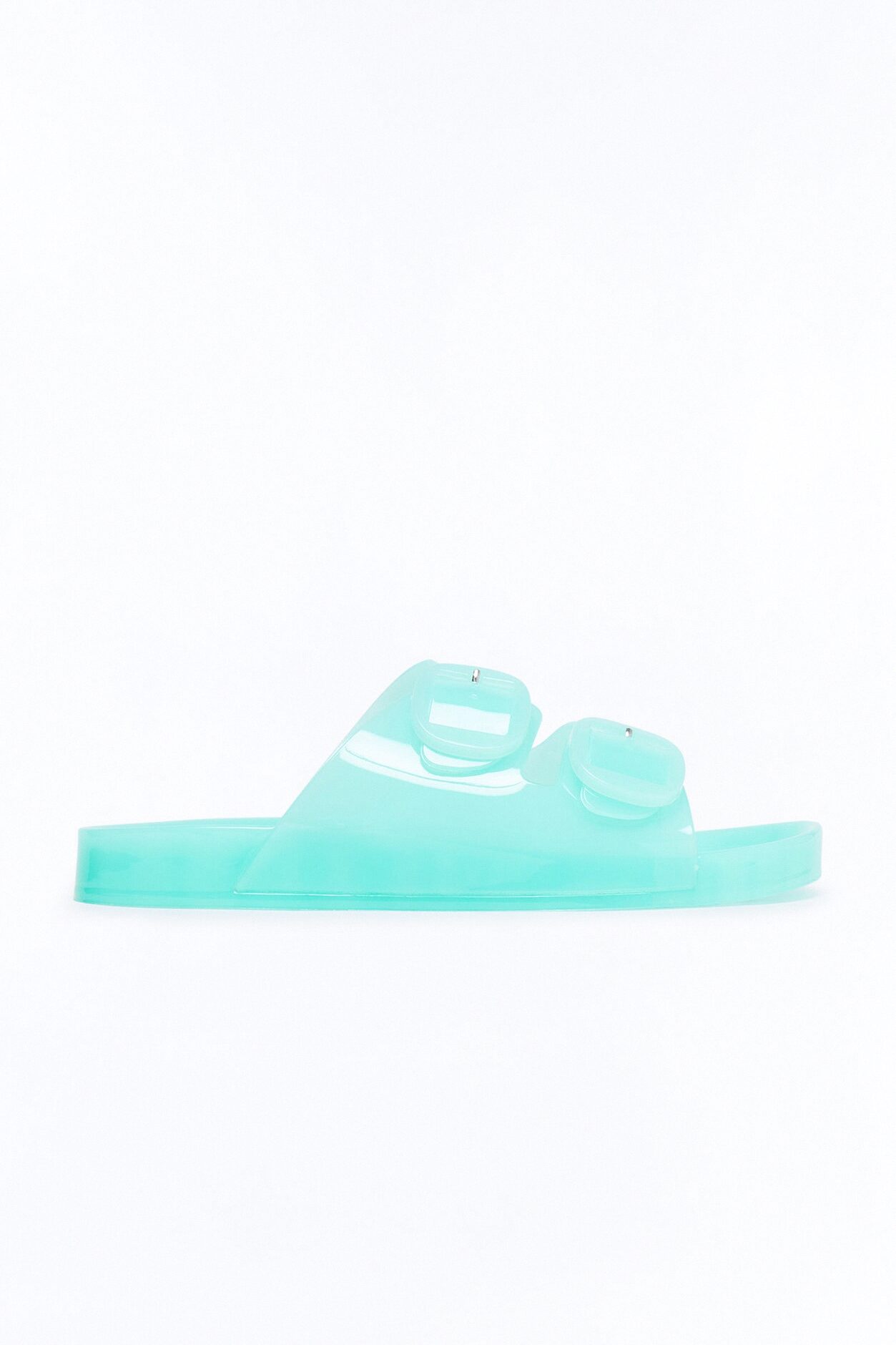 Allie Double Buckle Slides - Mint