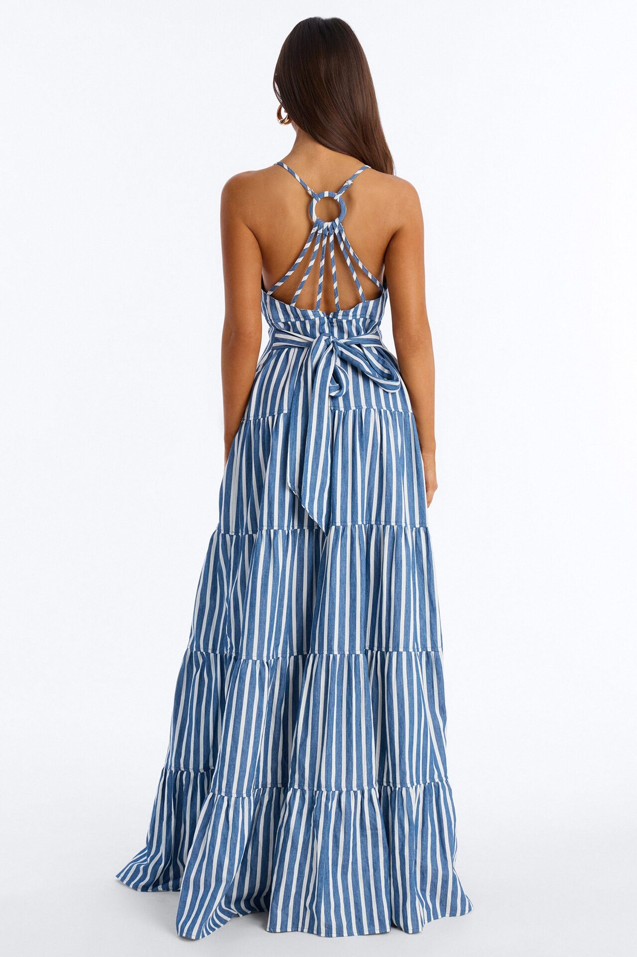 Olivia Striped Maxi Dress - Blue/combo