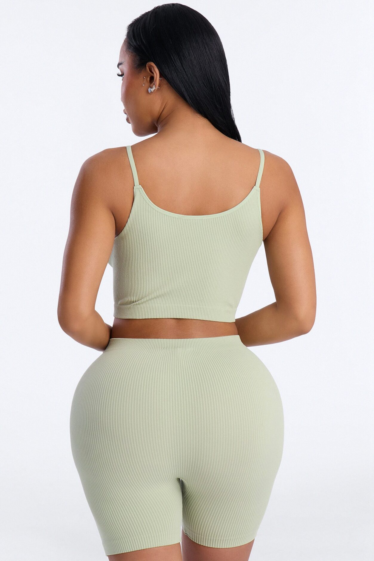 Chloe Seamless Short Set - Sage