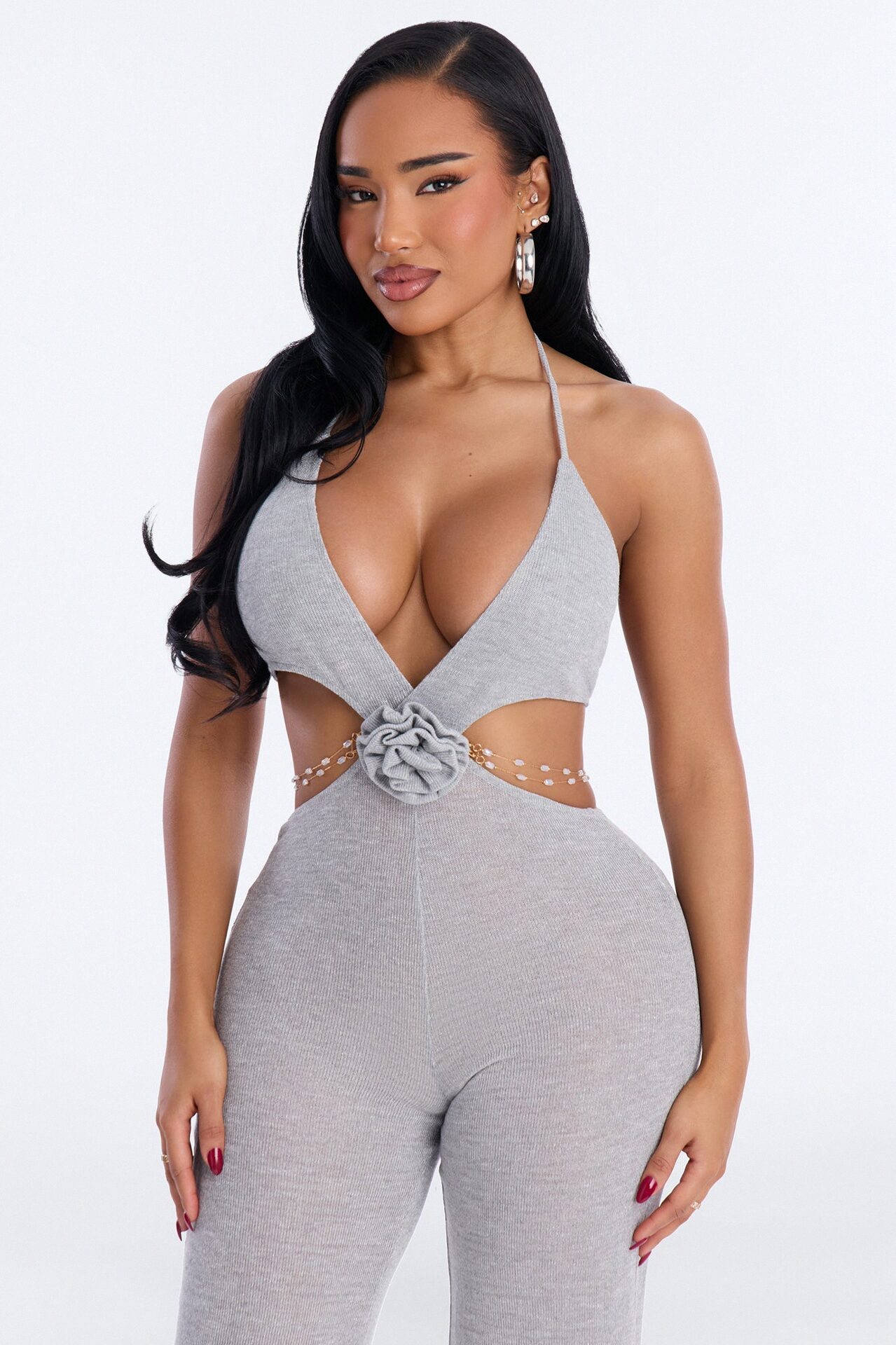 Day dreams Backless Jumpsuit - Silver