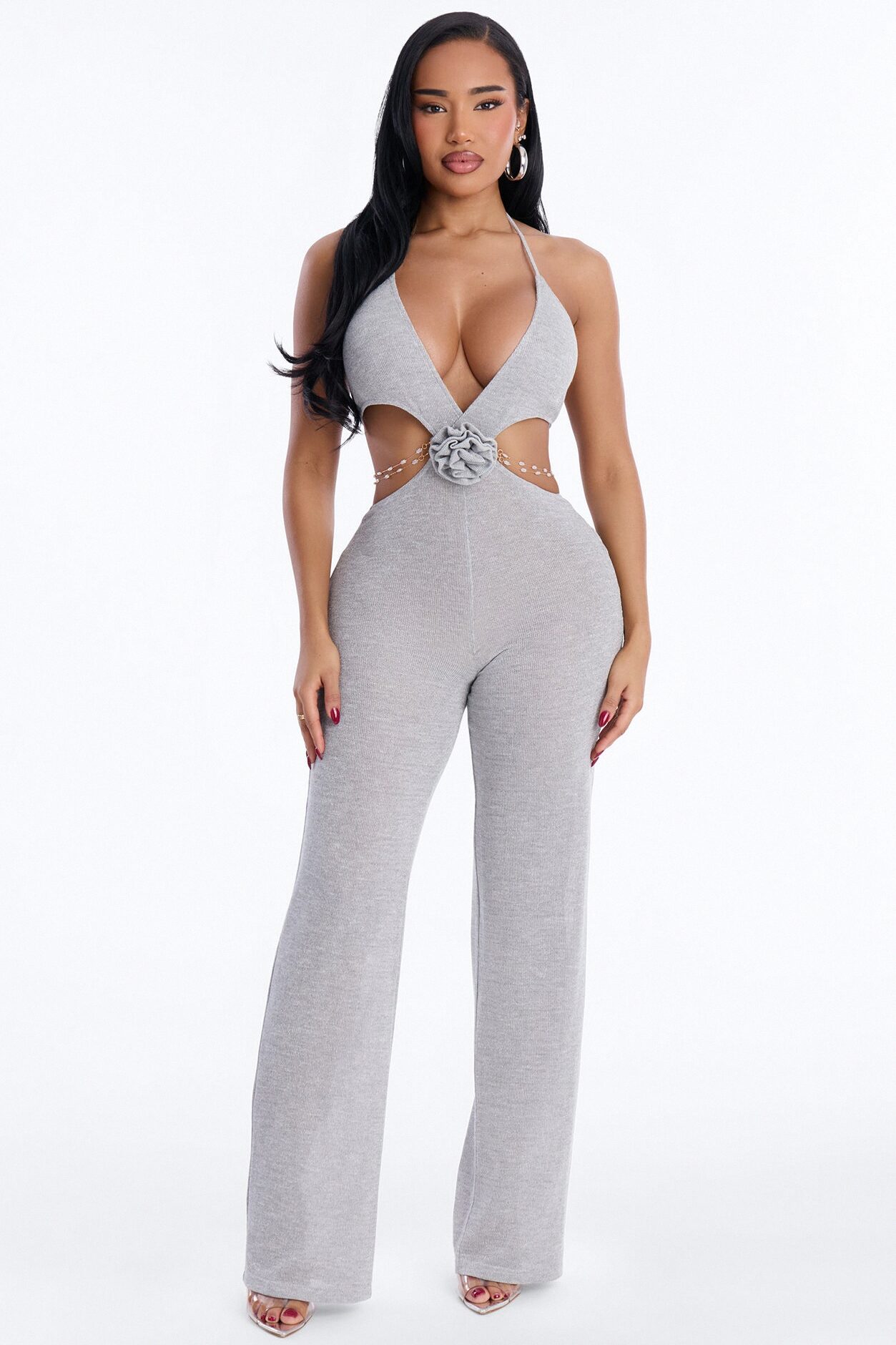 Day dreams Backless Jumpsuit - Silver