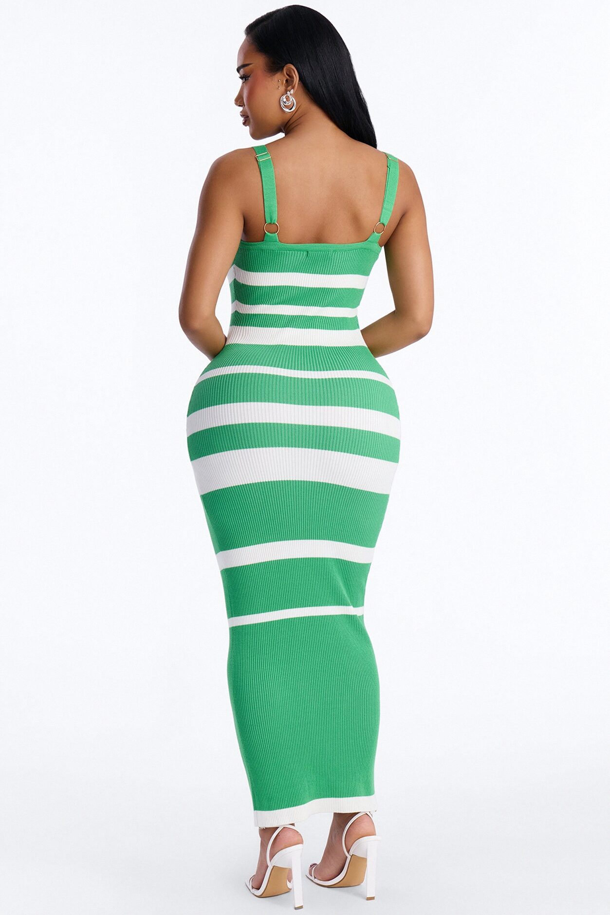 Cherry Pop Sweater Maxi Dress - Kelly Green