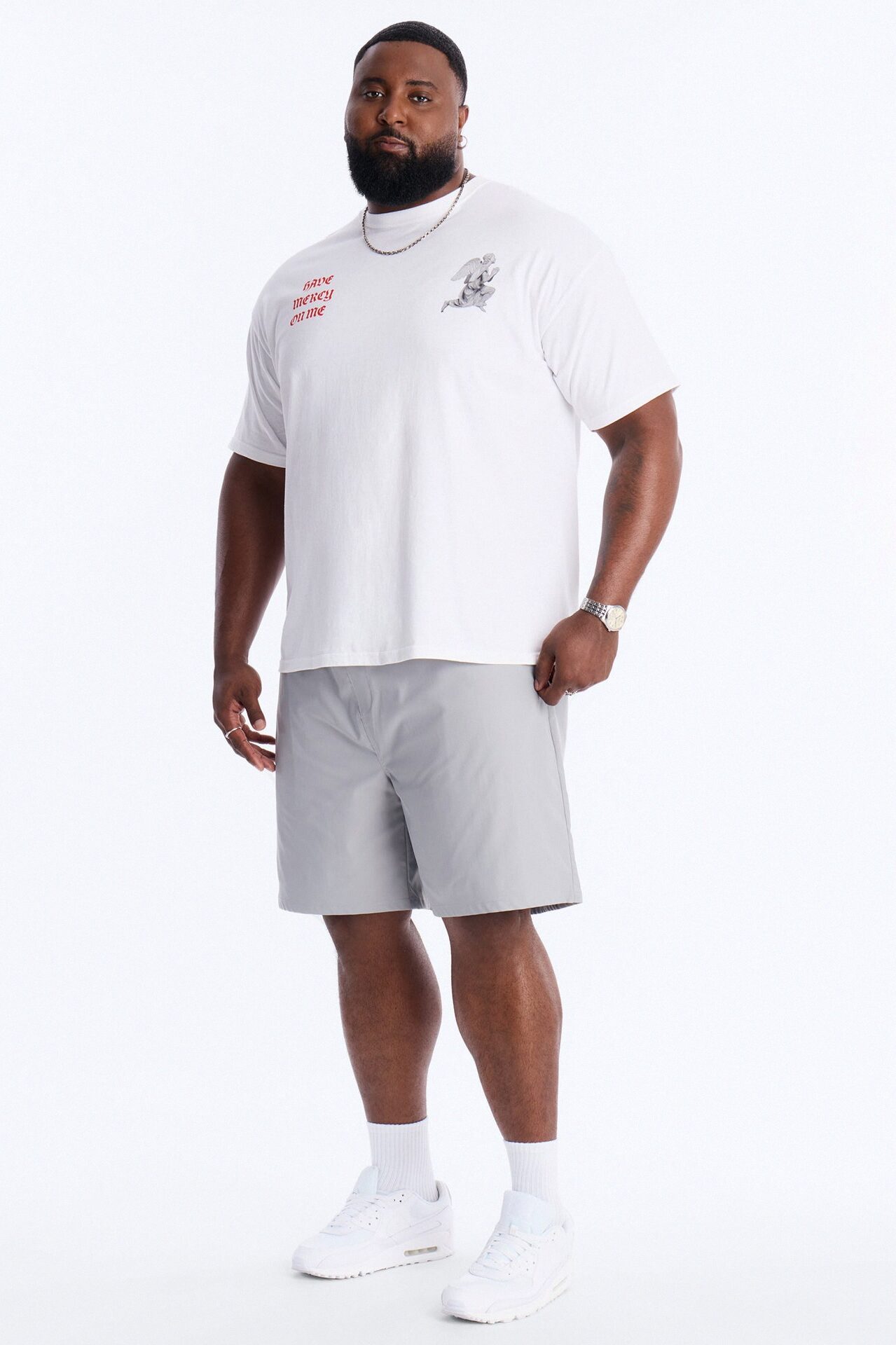 Pray For Me Angels Short Sleeve Tee - White
