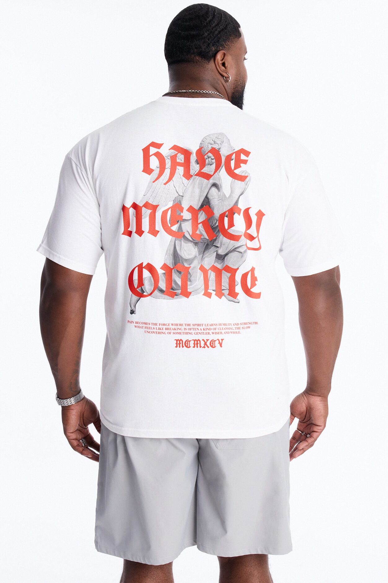 Pray For Me Angels Short Sleeve Tee - White