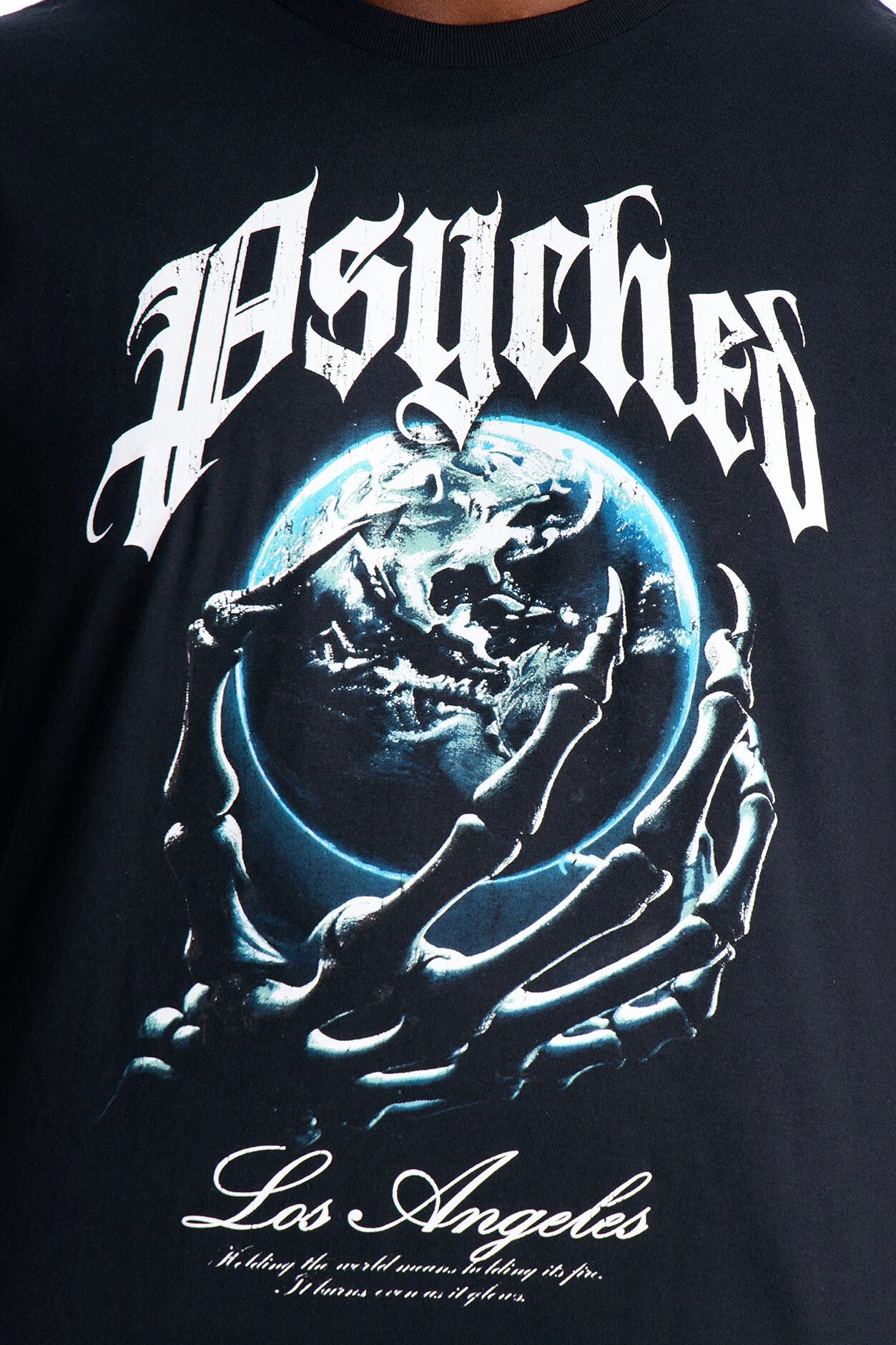 Psyched Worldwide Short Sleeve Tee - Black