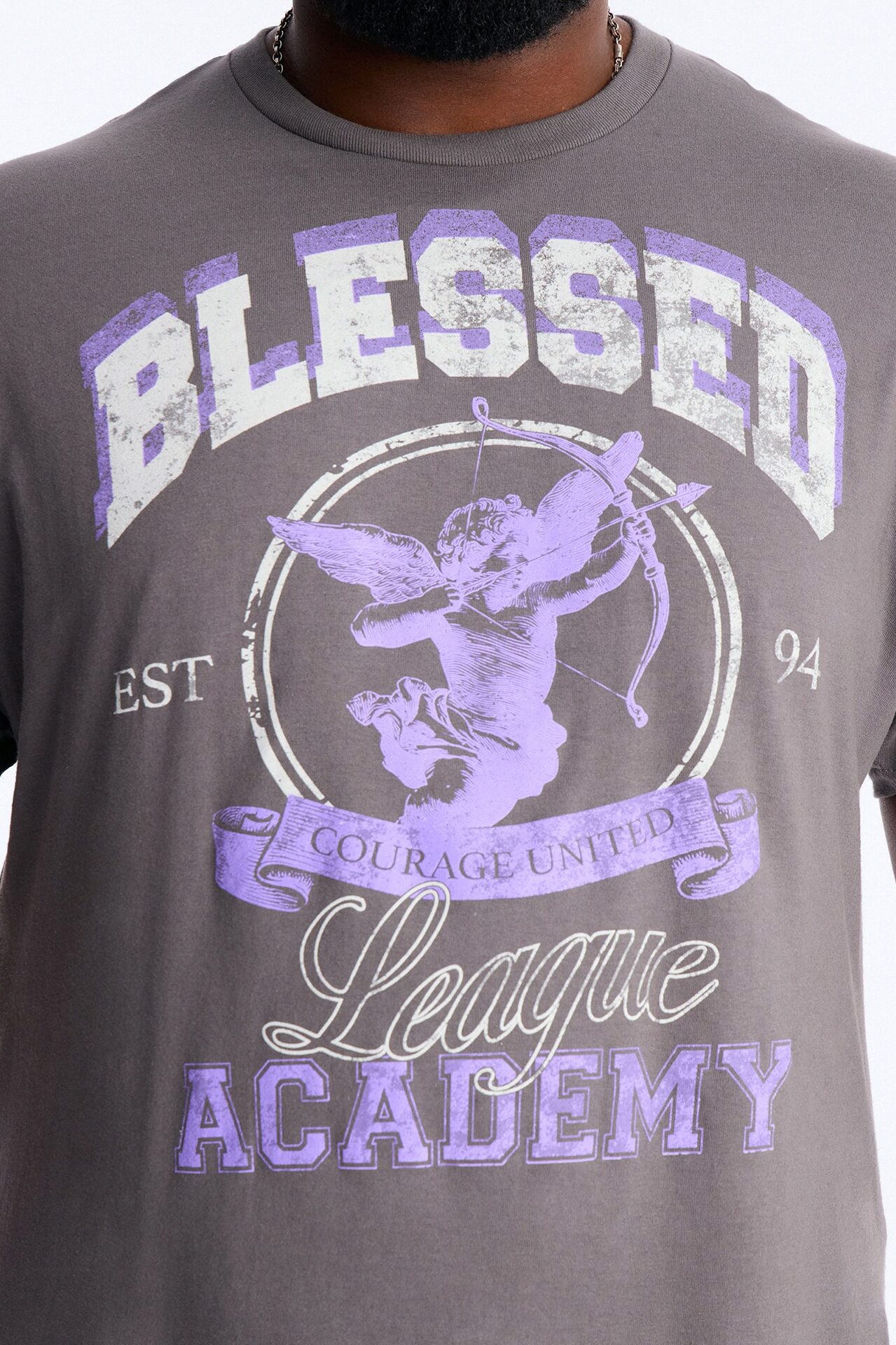 Blessed Academy Short Sleeve Tee - Charcoal