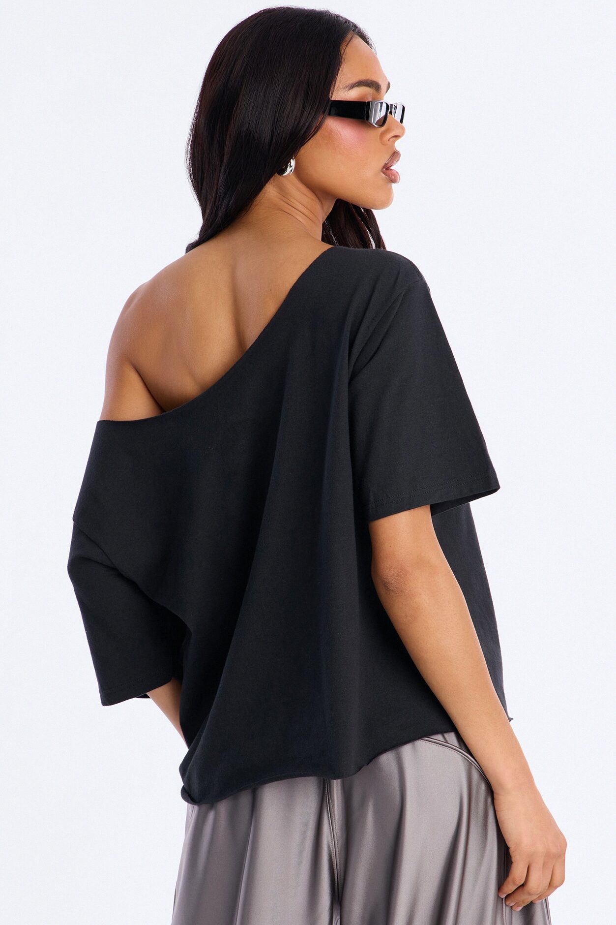 Youngboy Never Broke Again Off Shoulder Tee - Black