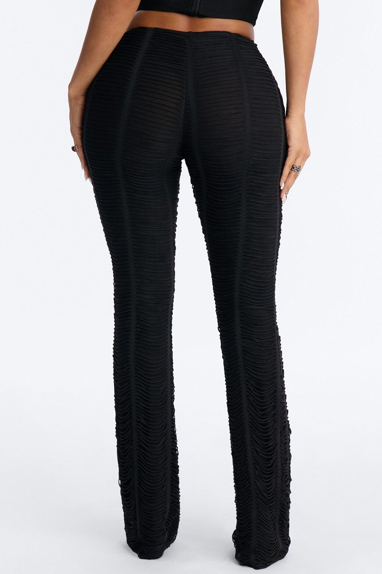 Harlow Low Rise Straight Leg Pant - Black