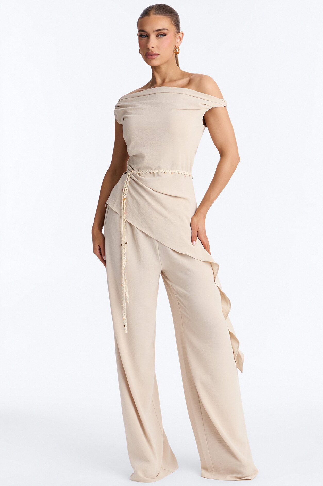 Laguna Veda 3 Piece Pant Set - Sand