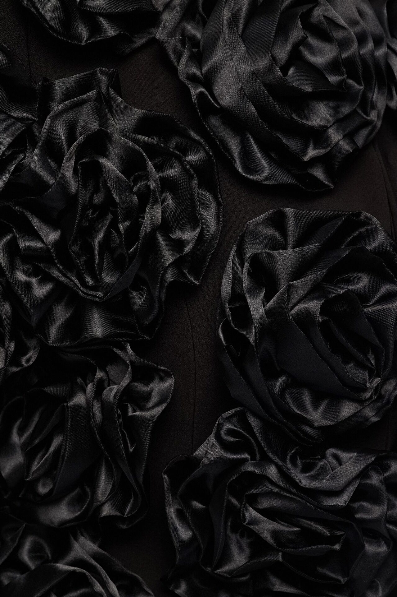 Petal Poise Floral Applique Jacket - Black