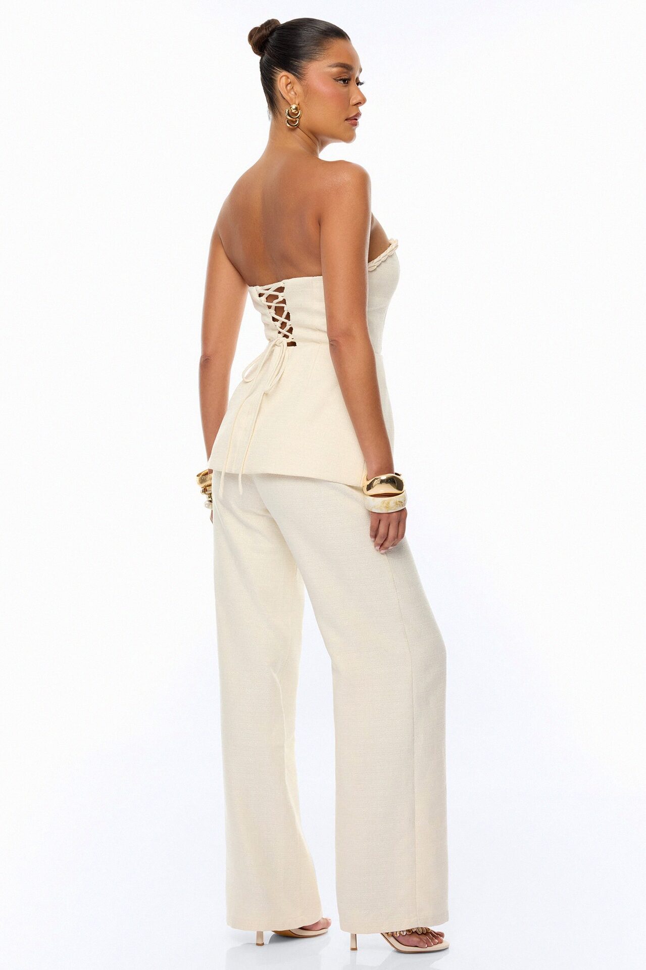 Leiana Shell Pant Set - Cream